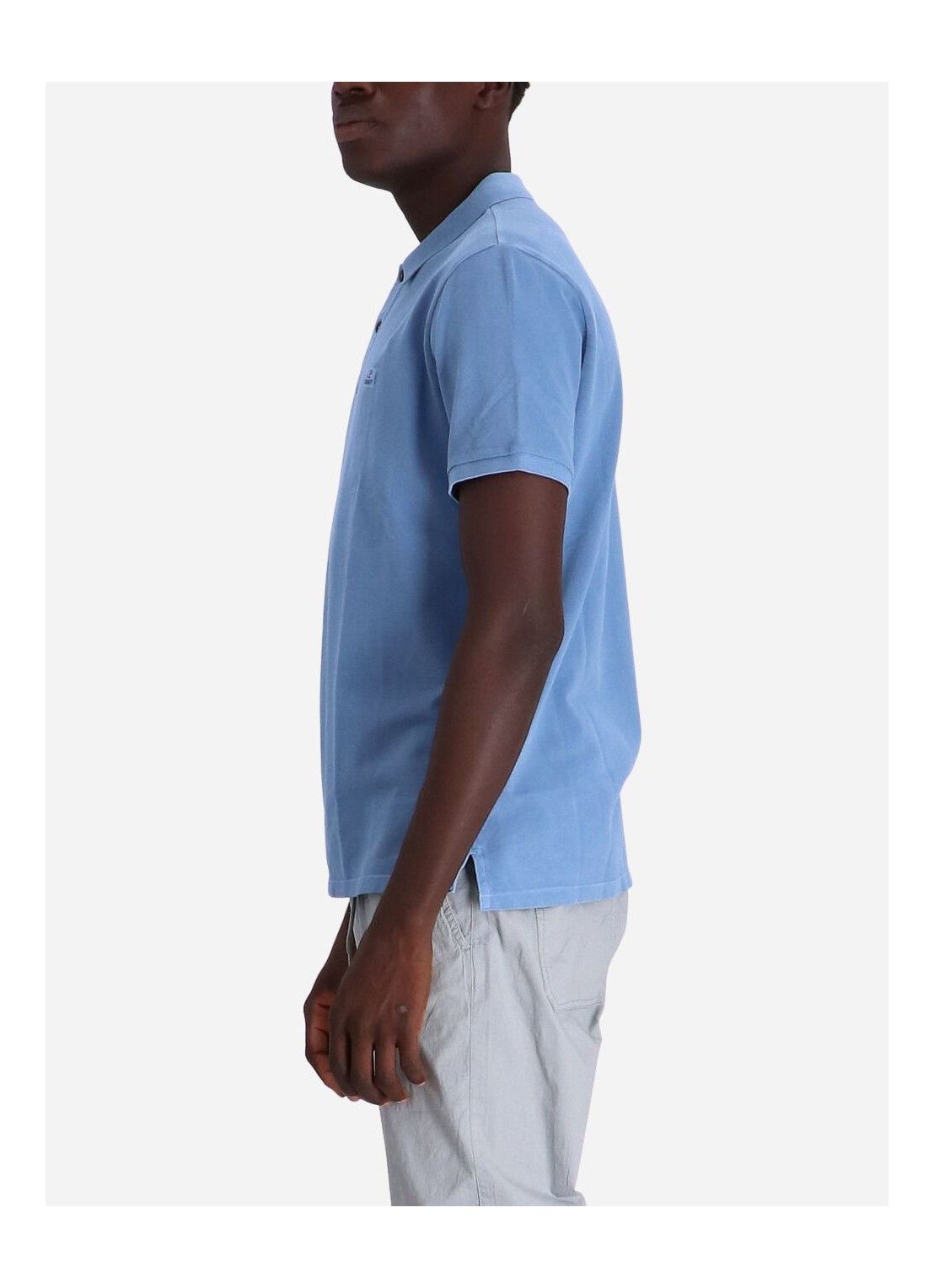 C.P. Company o1y1224 Logo Polo T-Shirt in Blue Size US XS / EU 42 / 0 - 4 Thumbnail