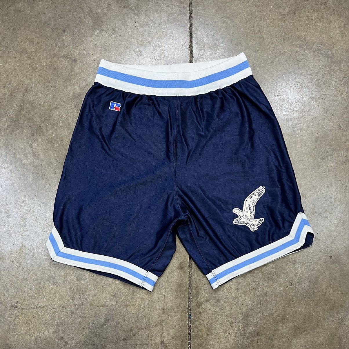 Vintage deals 80s 90s DeLONG men's retro basketball track shorts S