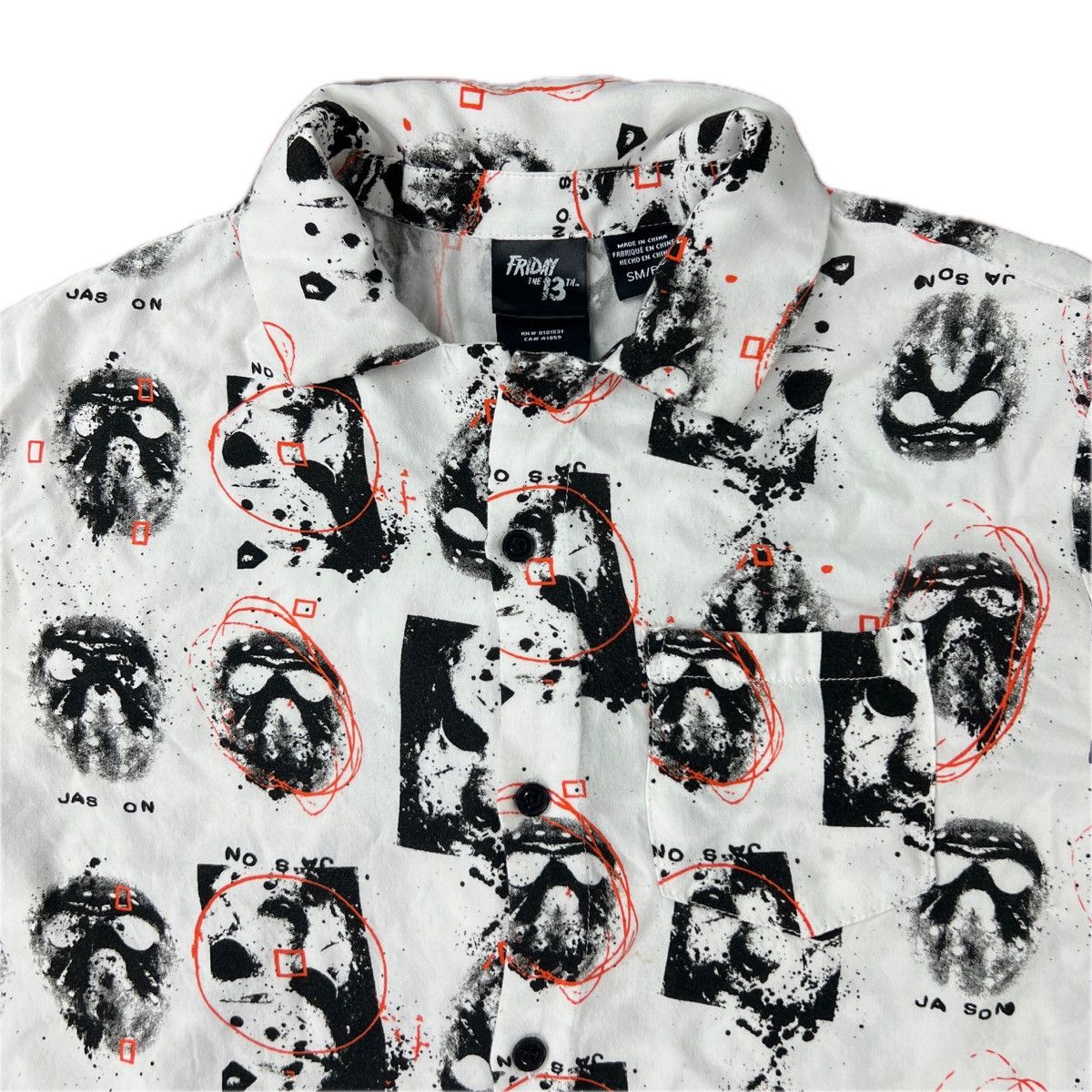 Other Friday the 13th JASON Button Up Tee Size US S / EU 44-46 / 1 - 3 Thumbnail