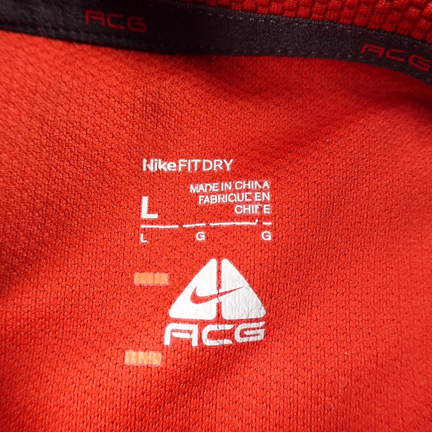 Nike Nike Sweater Mens L Orange ACG FitDry Pullover Mock Zip Sweatshirt Jacket Active Size US L / EU 52-54 / 3 - 6 Thumbnail