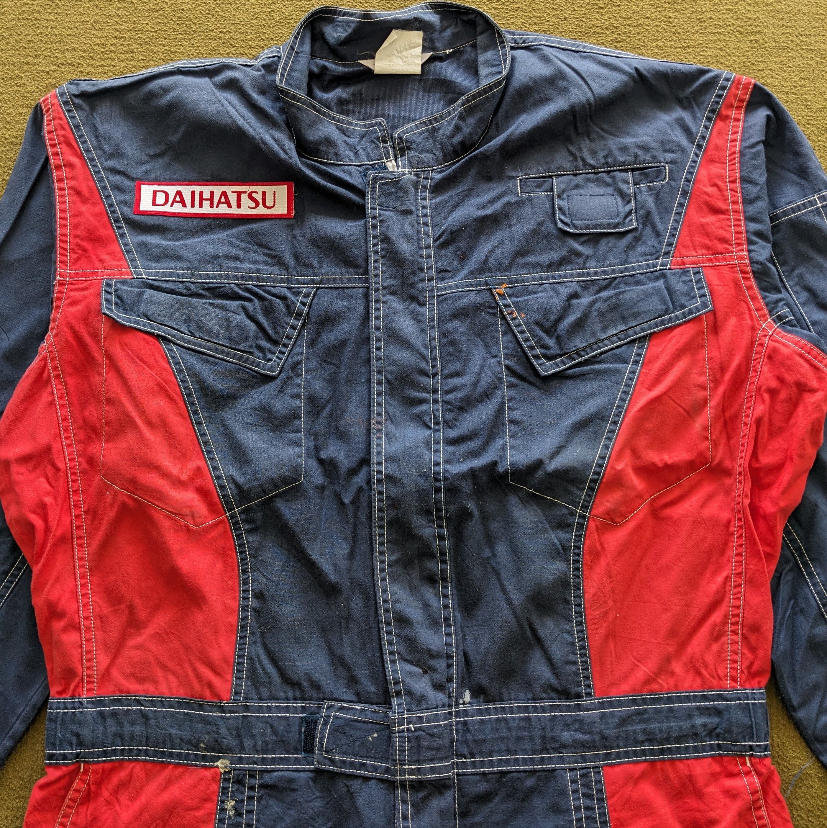 Vintage Vintage DAIHATSU Motorsports Racing Coverall Workwear Jacket Size US L / EU 52-54 / 3 - 4 Thumbnail