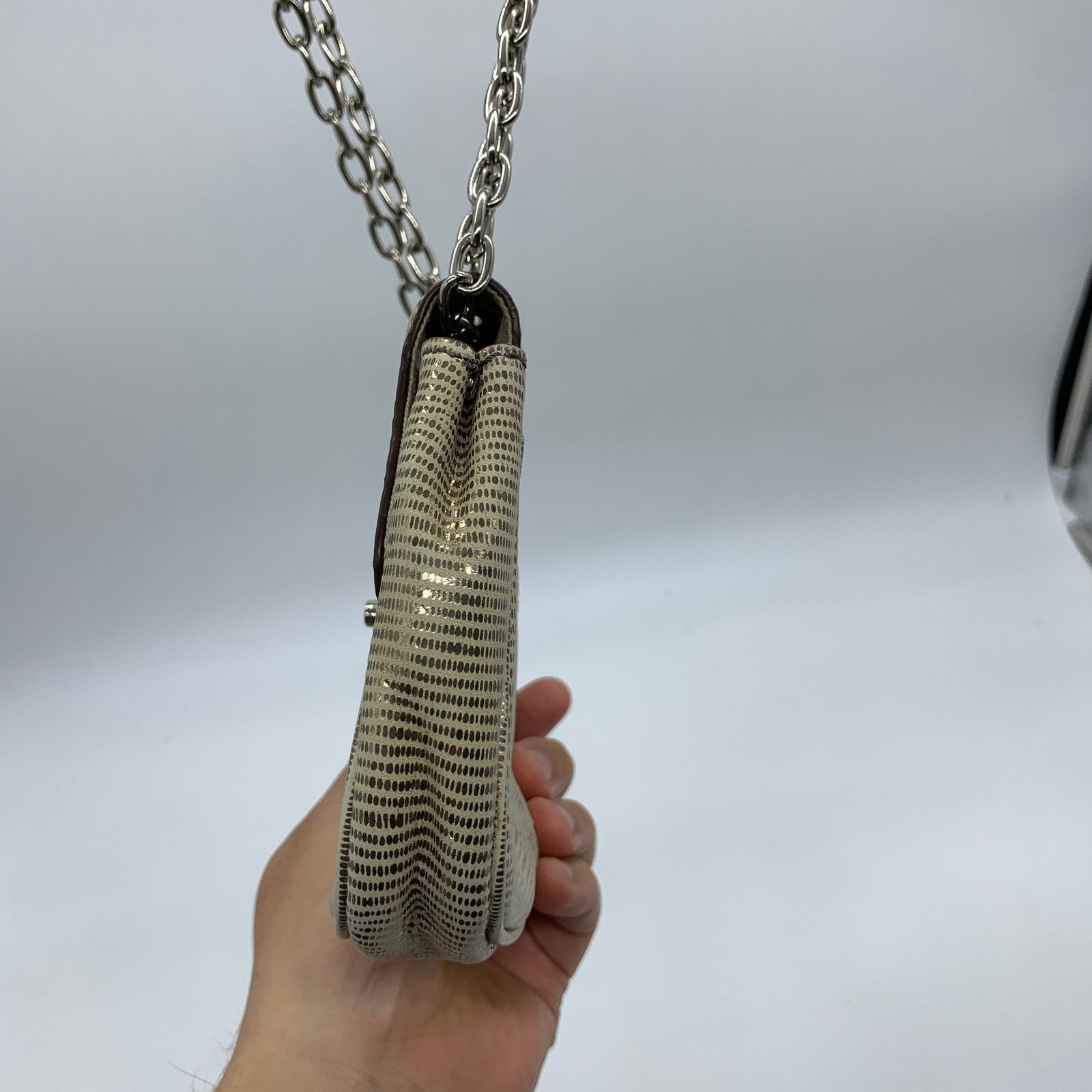 Banana Republic Banana Republic Crossbody Bag Chain Strap Gold Small Purse Size ONE SIZE - 13 Thumbnail