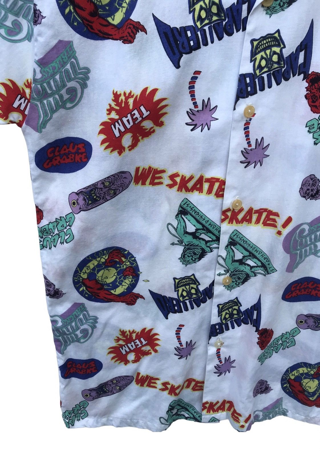Vintage Vintage Steve Caballero Skate Overprinted Altered Shirt Size US S / EU 44-46 / 1 - 4 Thumbnail