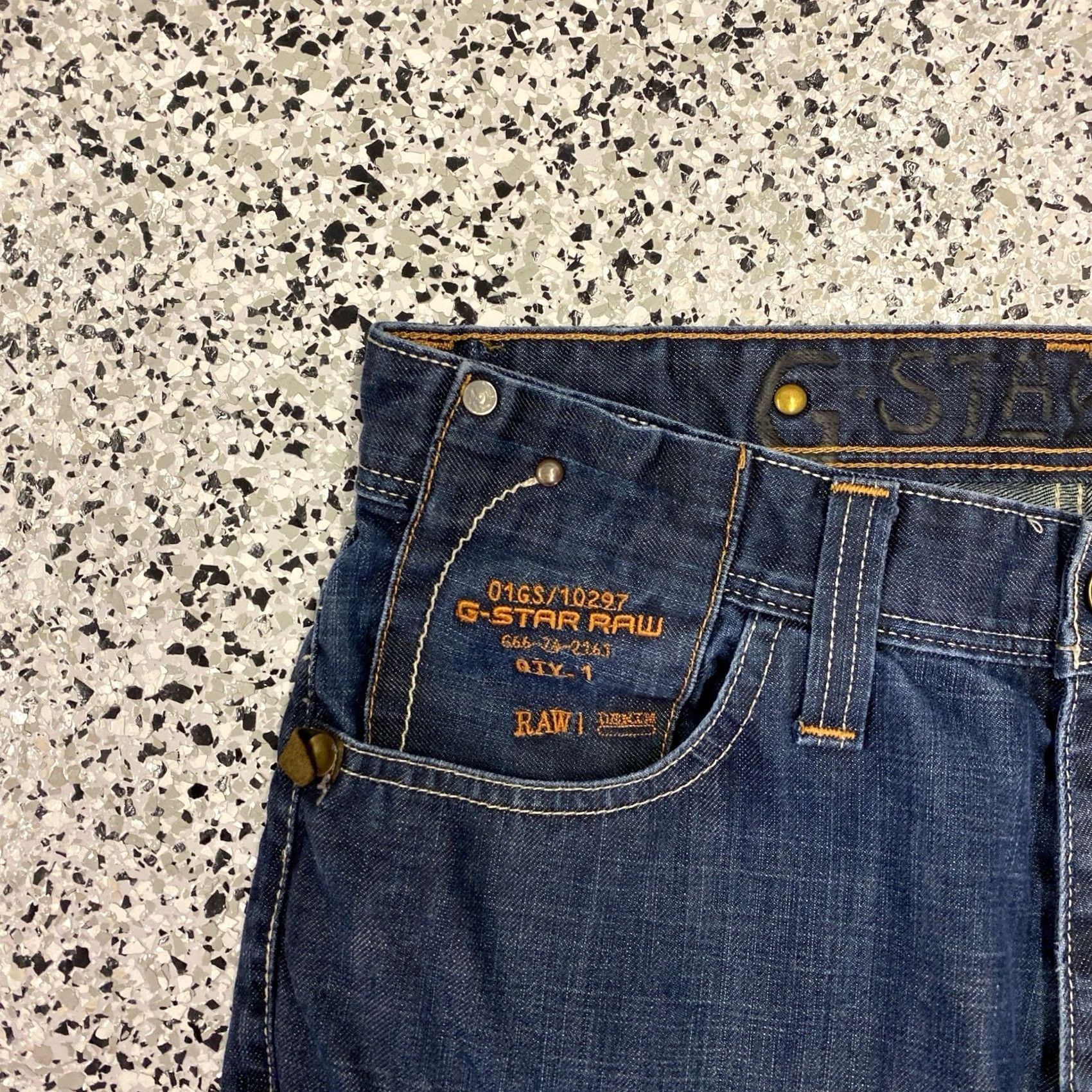 G-Star G-Star Raw Jeans Mens 32x34 Denim Grunge Hip Hop Punk Retro 3D Stars Tapered Jeans Mens 32x34 Blue Cotton Denim Beltless? Size US 32 / EU 48 - 3 Thumbnail