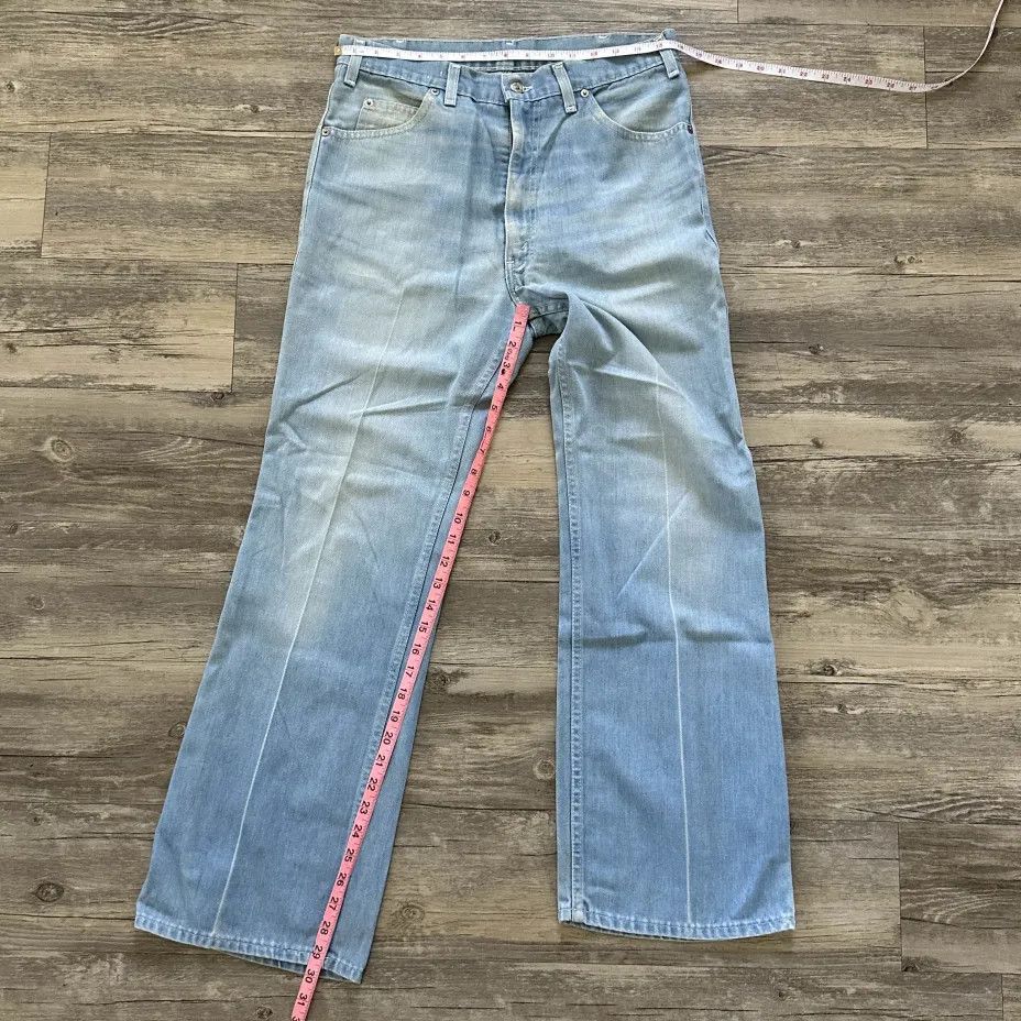 Levi's Vintage 70s Levi's Movin On Blue Tab Denim Jeans Size 32x20 Size US 32 / EU 48 - 9 Thumbnail