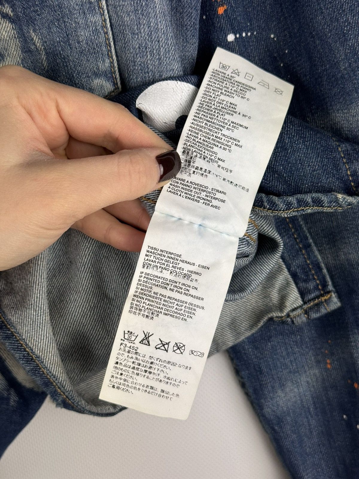 Dsquared2 Dsquared Ladies Big Logo Graphic Print Denim Button Up Shirt Size M / US 6-8 / IT 42-44 - 14 Thumbnail