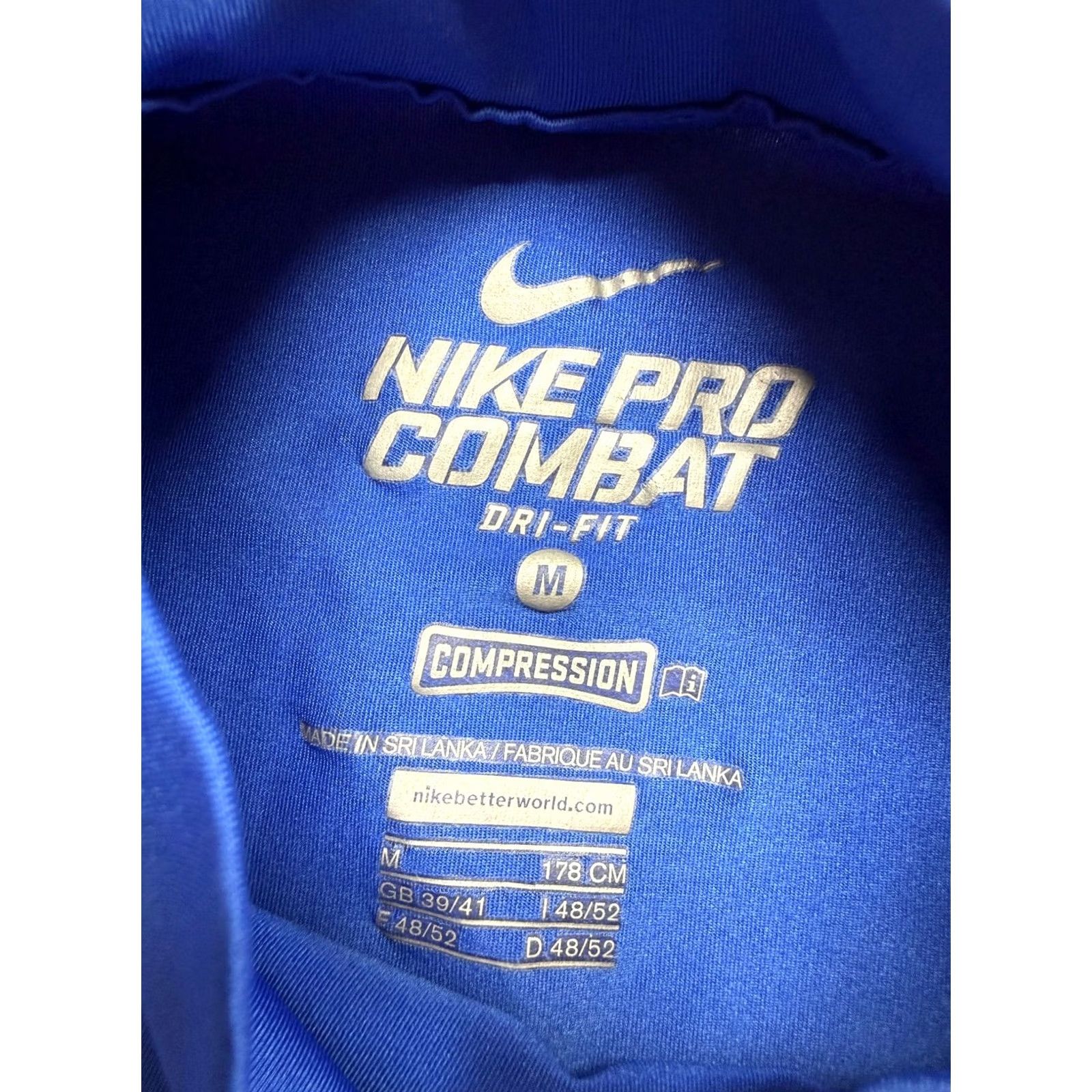 Nike Nike Pro Combat Long Sleeve Shirt Mens M Blue Dri-Fit Compression Shirt Size US M / EU 48-50 / 2 - 4 Thumbnail