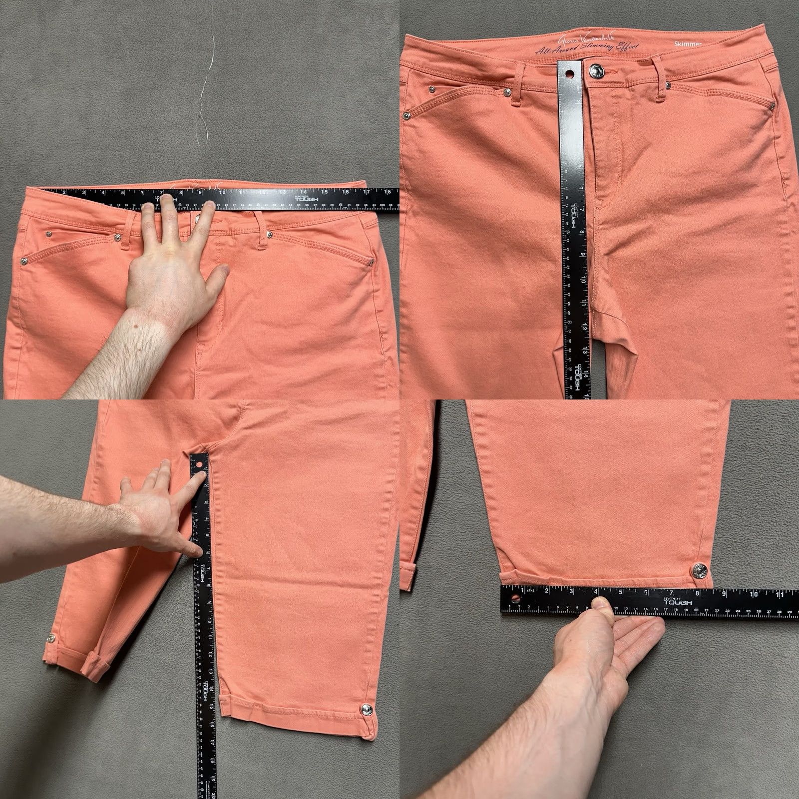 Gloria Vanderbilt Gloria Vanderbilt Pants Womens 14 Blue Skimmer Slimming Effect Pockets Size 36" / US 14 / IT 50 - 8 Thumbnail
