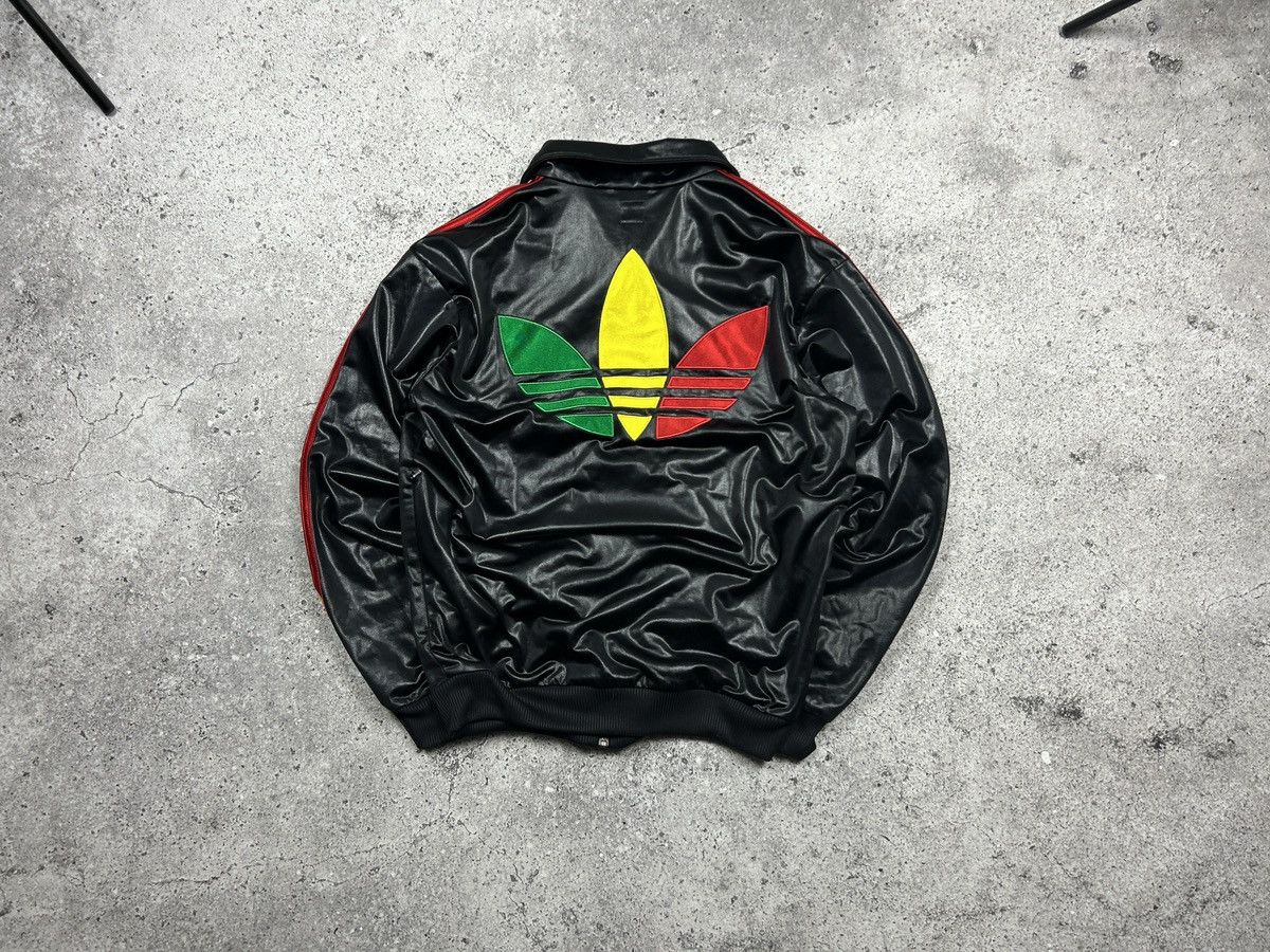 Adidas ‼️Adidas Chile 62 vintage very rare rasta zip up‼️ | Grailed