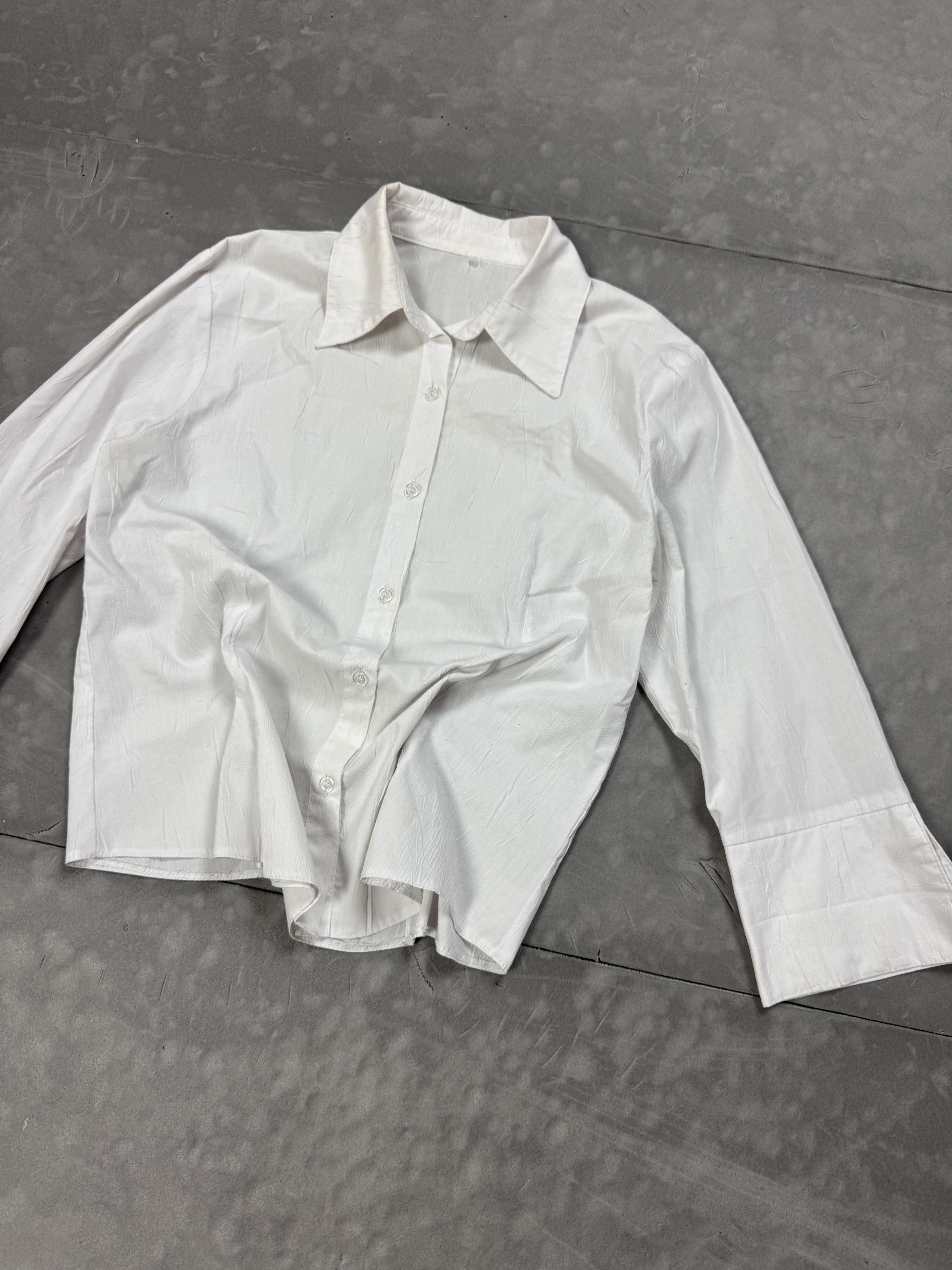 Vintage Vintage White Shirt with Wide Sleeves 90s (S/M) Size S / US 4 / IT 40 - 6 Thumbnail