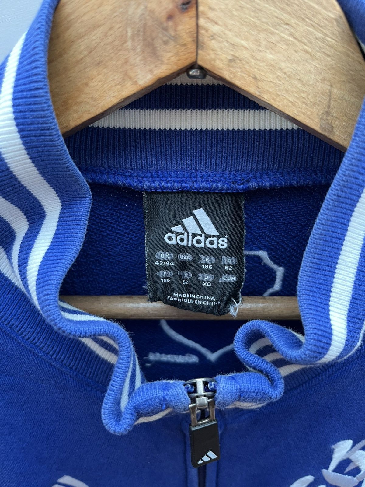 Adidas vintage adidas track zip Size US L / EU 52-54 / 3 - 5 Thumbnail