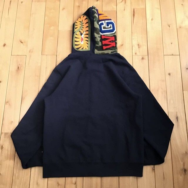 Bape BAPE camo x navy shark full zip hoodie a bathing ape Size US XL / EU 56 / 4 - 2 Thumbnail