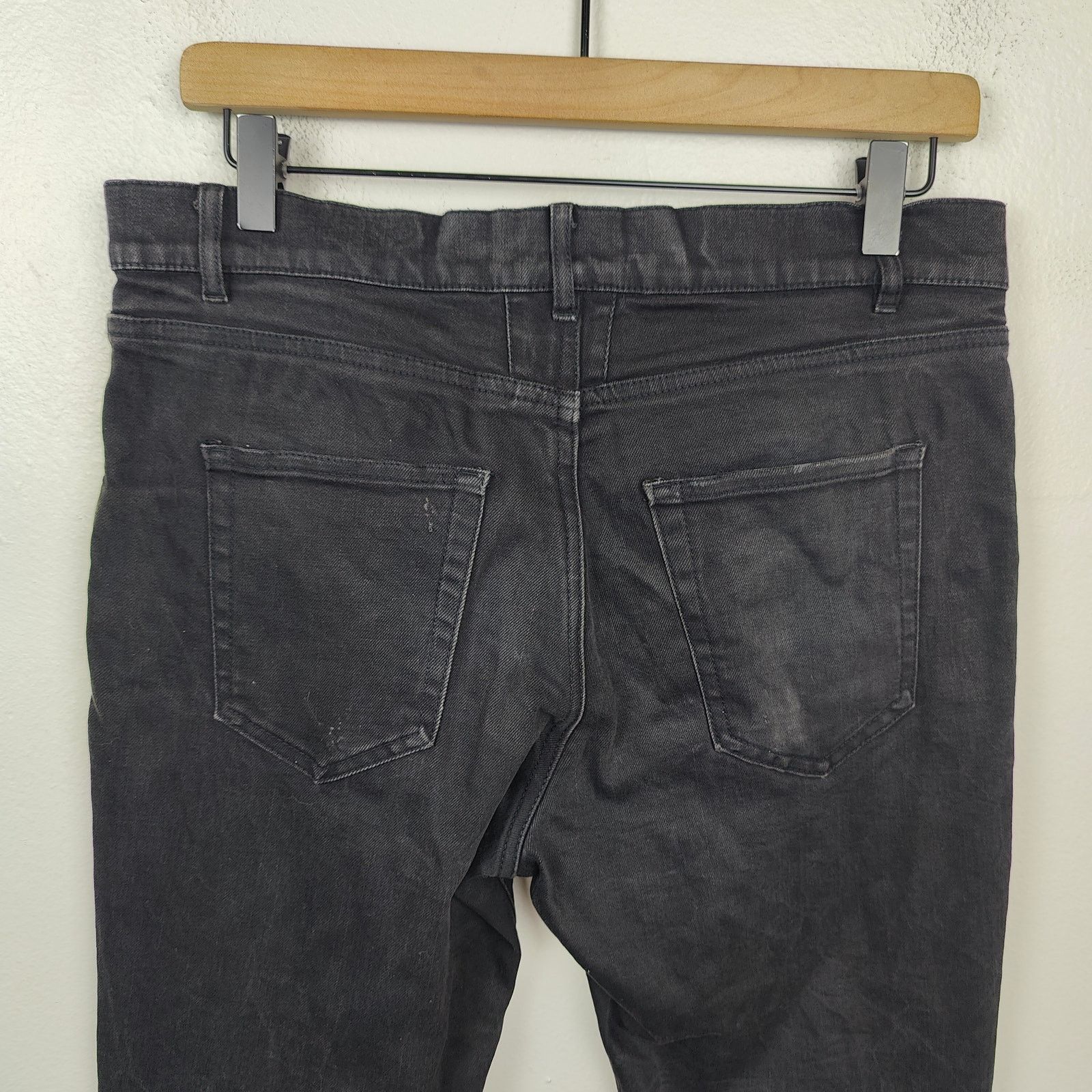 Saint Laurent Paris Saint Laurent Jeans Mens 32 Black Wash DO2 M/SK-LW Size US 32 / EU 48 - 6 Thumbnail