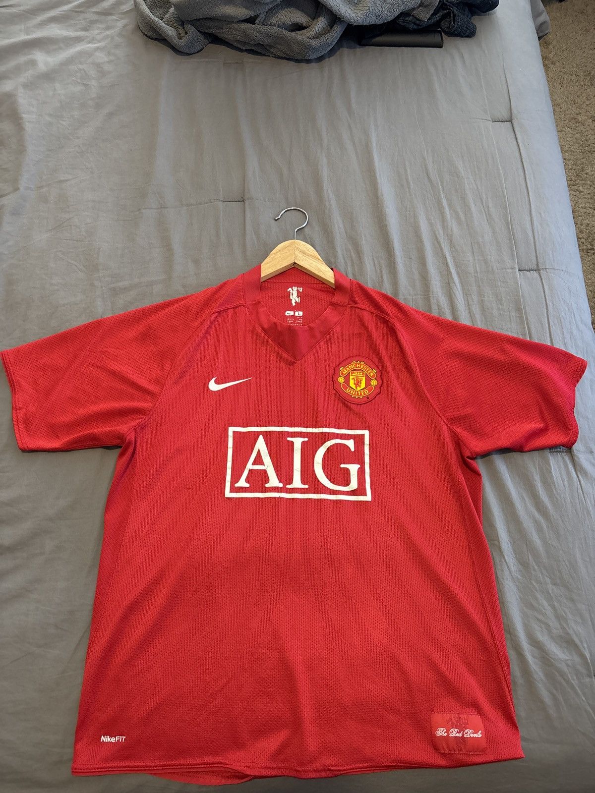 Nike Nike 07/08 Manchester United Home Kit Size US L / EU 52-54 / 3 - 1 Thumbnail