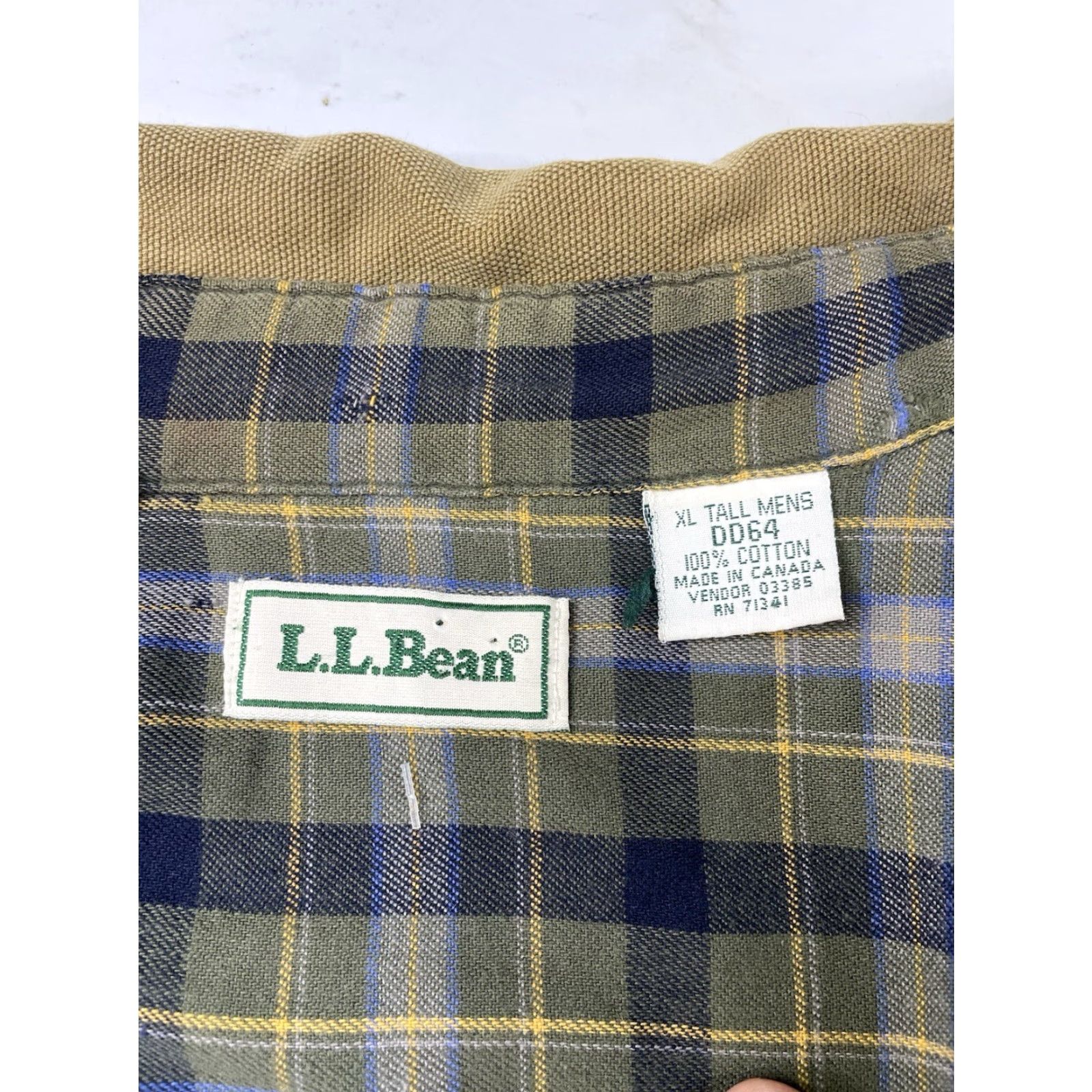 Vintage Vintage L.L. Bean XL Men's Flannel Overcoat Tall Brown Jacket Lined User: Vintage L.L. Bean XL Men's Flannel Overcoat Brown Tall Jacket Lined Size US XL / EU 56 / 4 - 2 Thumbnail
