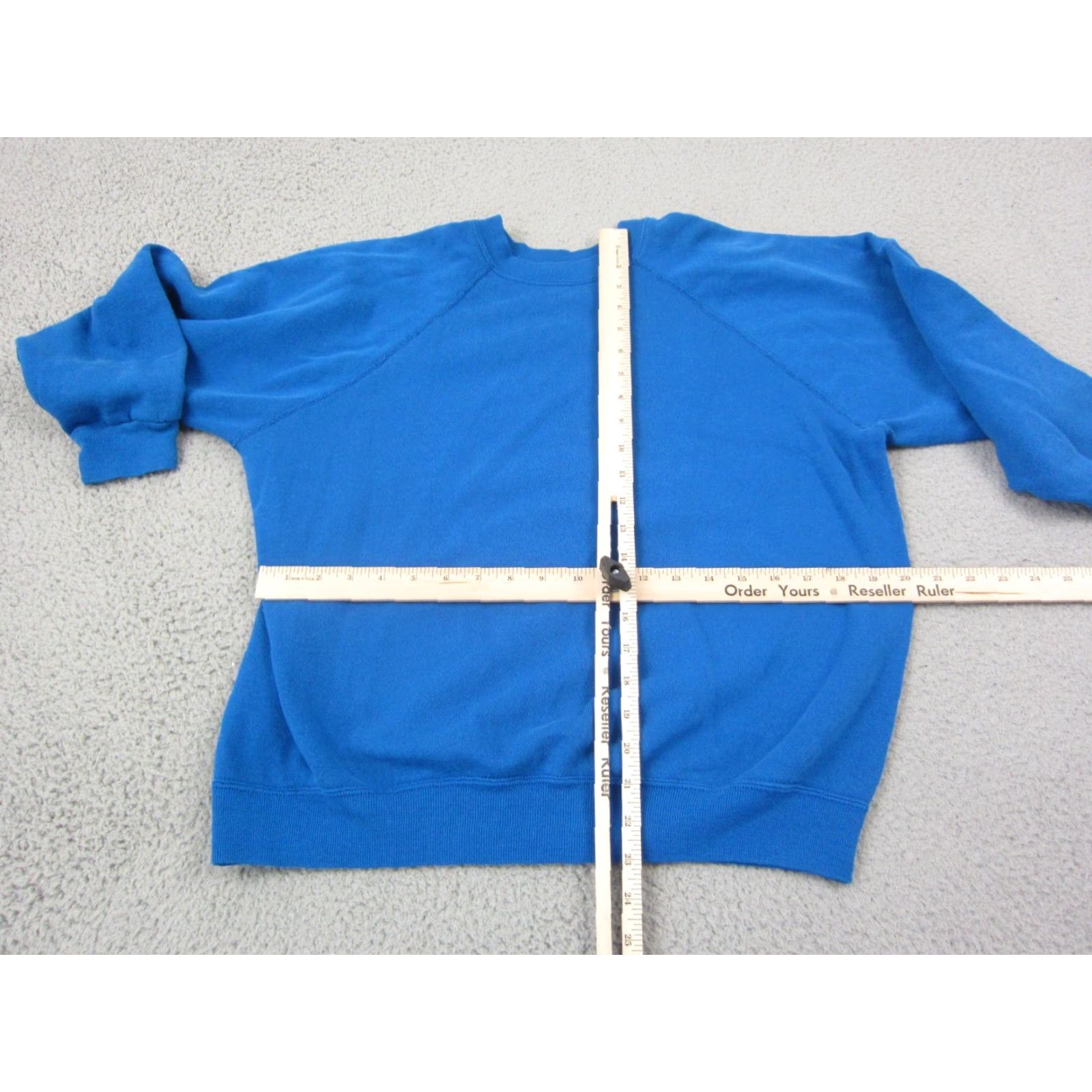 Tultex VINTAGE Tultex Sweatshirt Womens L Blue Crew Neck Pullover Raglan Sleeve Fleece Acrylic Cotton 70s 90s Modern Made in USA Mens Womens Girls Boys Size L / US 10 / IT 46 - 7 Thumbnail