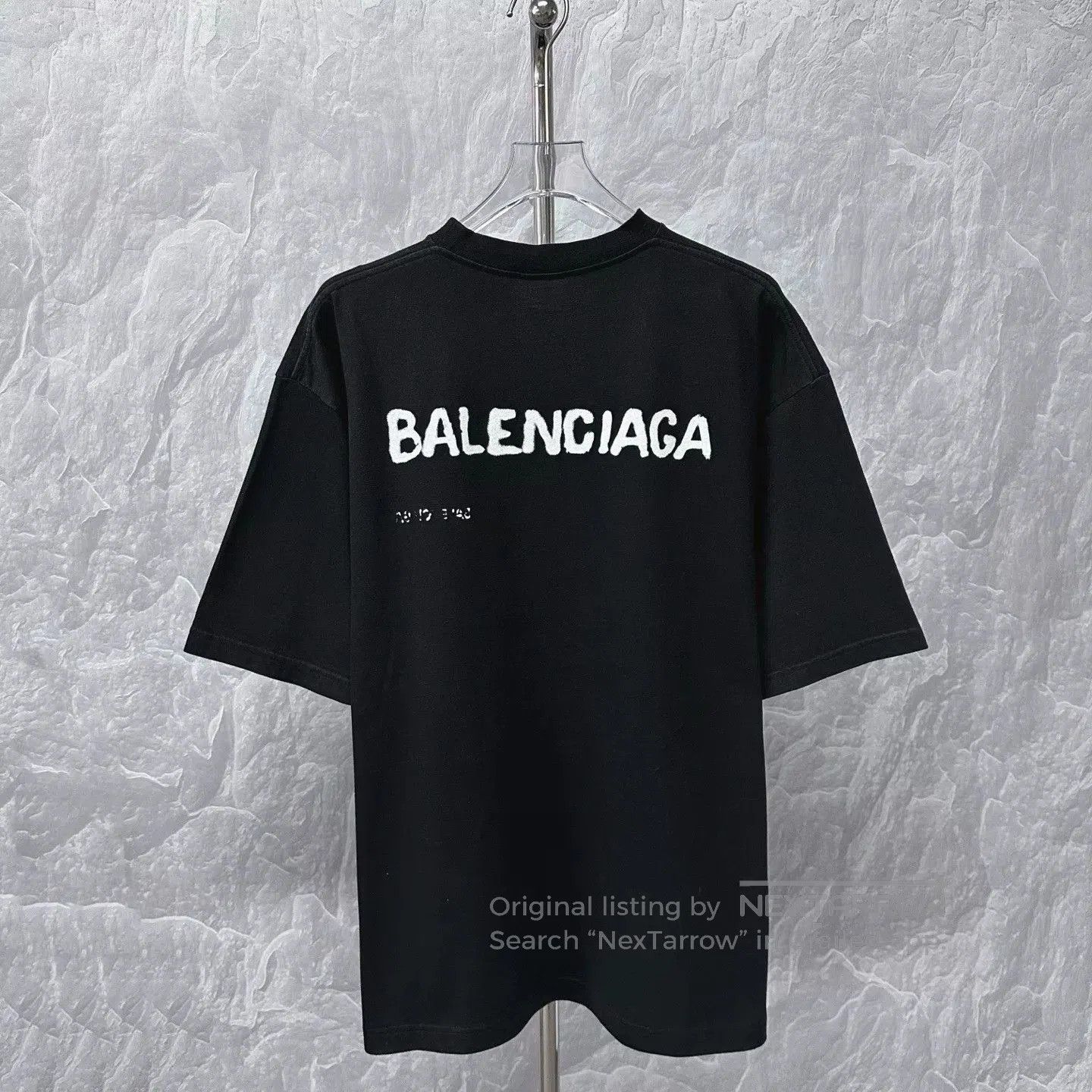 Balenciaga balenciaga blur logo print short sleeve tee. Size US L / EU 52-54 / 3 - 4 Thumbnail