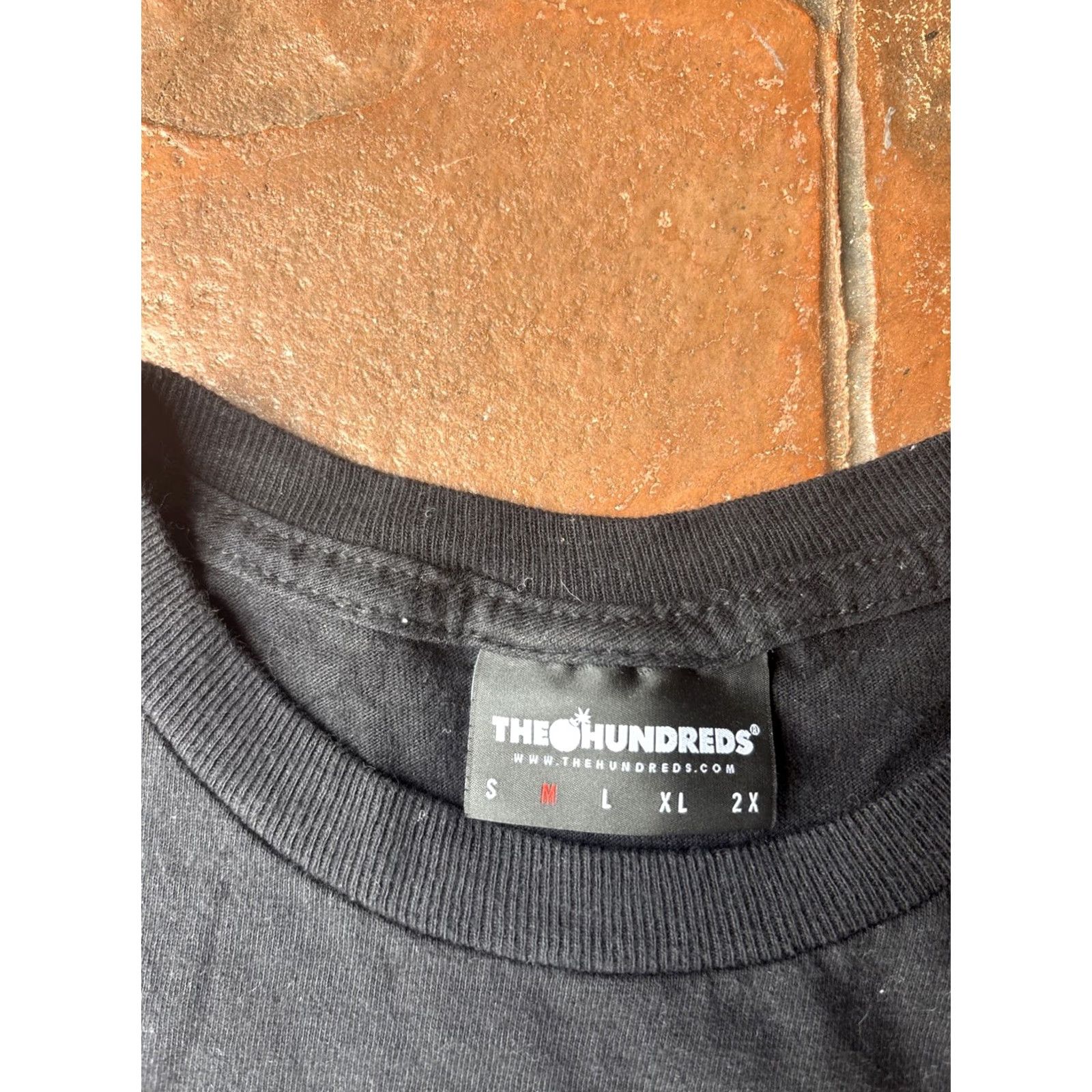 The Hundreds The Hundreds Skull Brain Graphic T-Shirt Medium Black Mens Short Sleeve Crew Neck Cotton Regular Logo Vintage: No Size US M / EU 48-50 / 2 - 2 Thumbnail