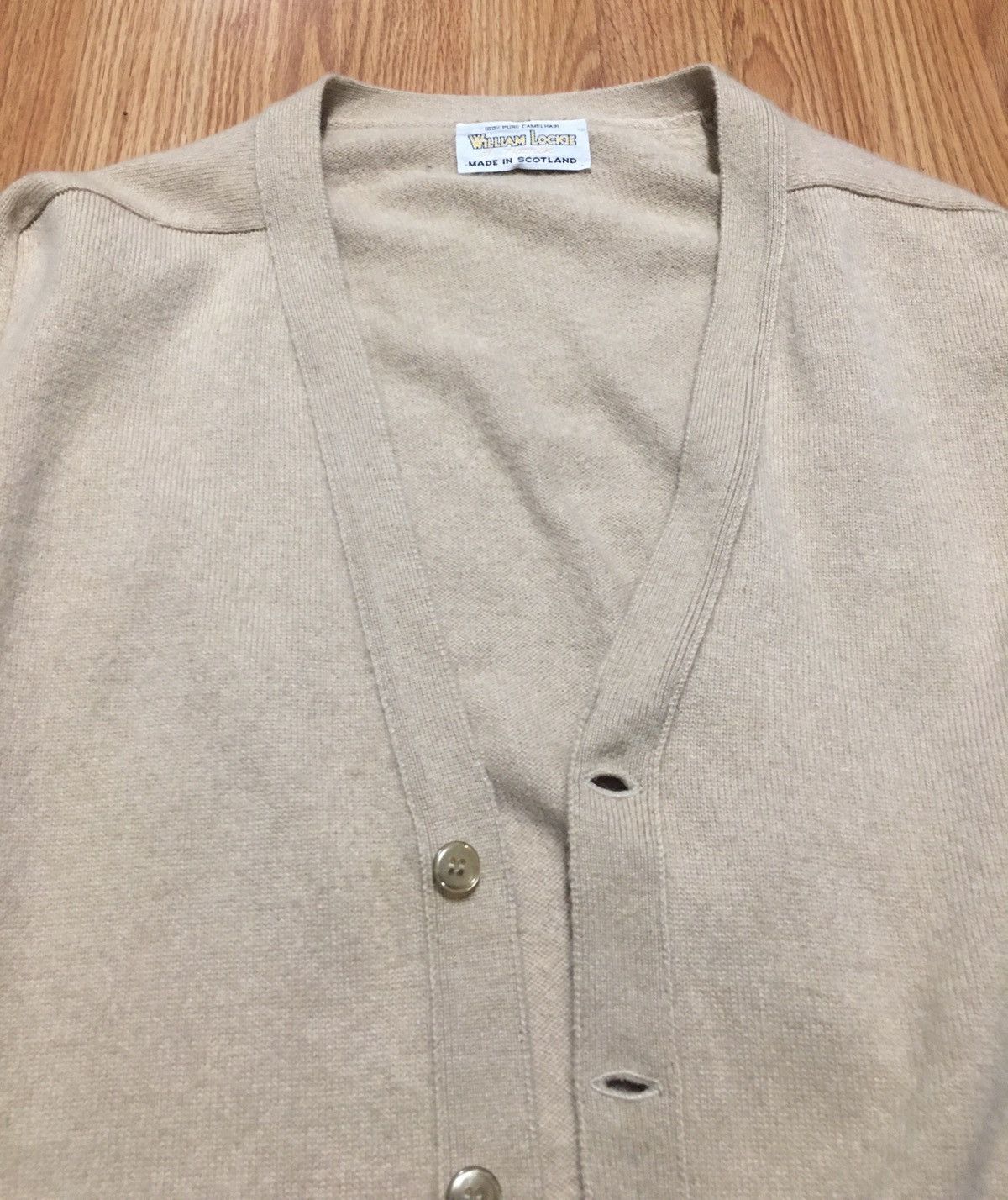 William Lockie William Lockie Scotland Camelhair Cardigan Sweater 44” 112cm Size US L / EU 52-54 / 3 - 6 Thumbnail