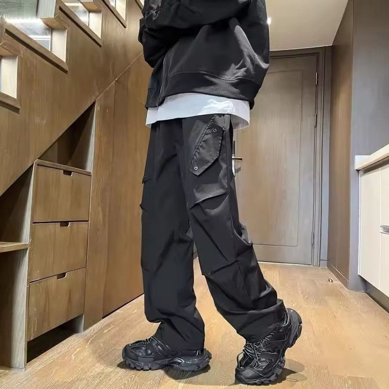 Japanese Brand Black Tactical Cargo Pants - Men’s Streetwear Fashion Size US 31 - 3 Thumbnail