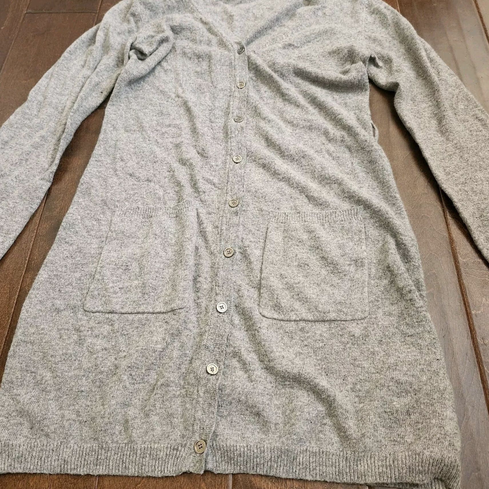 Bcbgmaxazria BCBGMAXAZRIA Cardigan Hoodie Sweater Womens Beige Long Sleeve S Pocket Logo All Seasons Modern Designer Classic Size S / US 4 / IT 40 - 7 Thumbnail