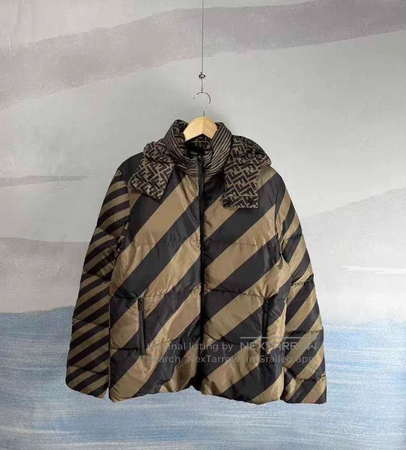 Other Fendi Brown Full Print Two-Sided Wear Hooded Down Jacket Size US M / EU 48-50 / 2 - 4 Thumbnail