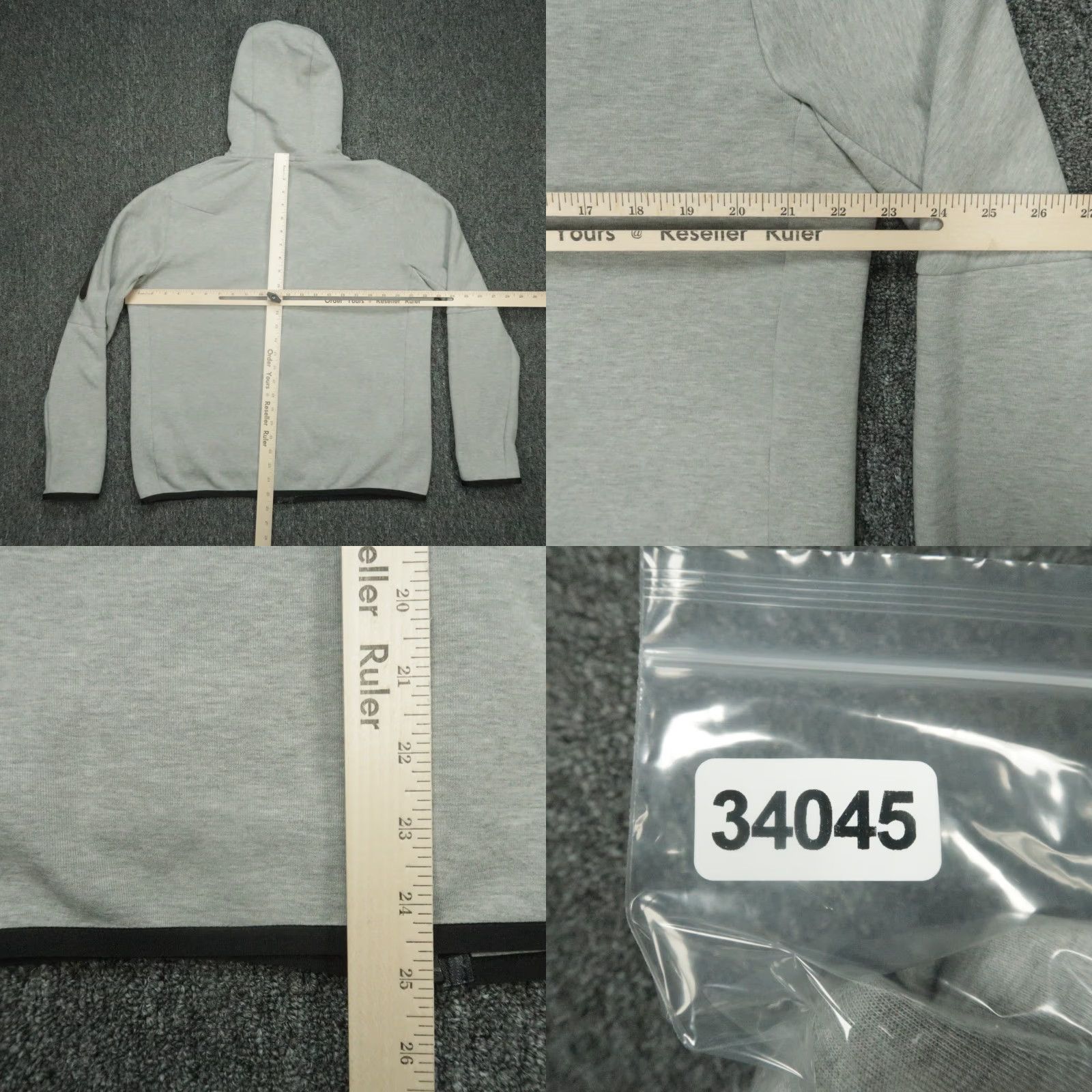 Nike Nike Hoodie Mens Large Gray NSW Tech Fleece Windrunner Full Zip Hooded Jacket Size US L / EU 52-54 / 3 - 8 Thumbnail