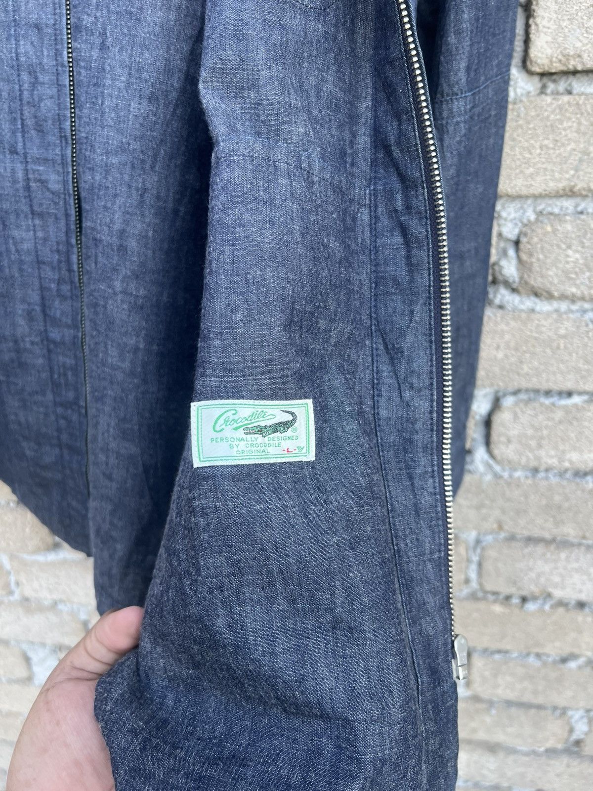 Japanese Brand Crocodile Zipper Jacket Casual Size US L / EU 52-54 / 3 - 7 Thumbnail