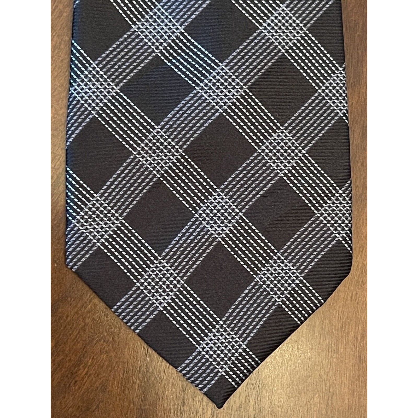 Merona Merona Black 100% Silk Men’s Neck Tie Made In China Size ONE SIZE - 1 Thumbnail