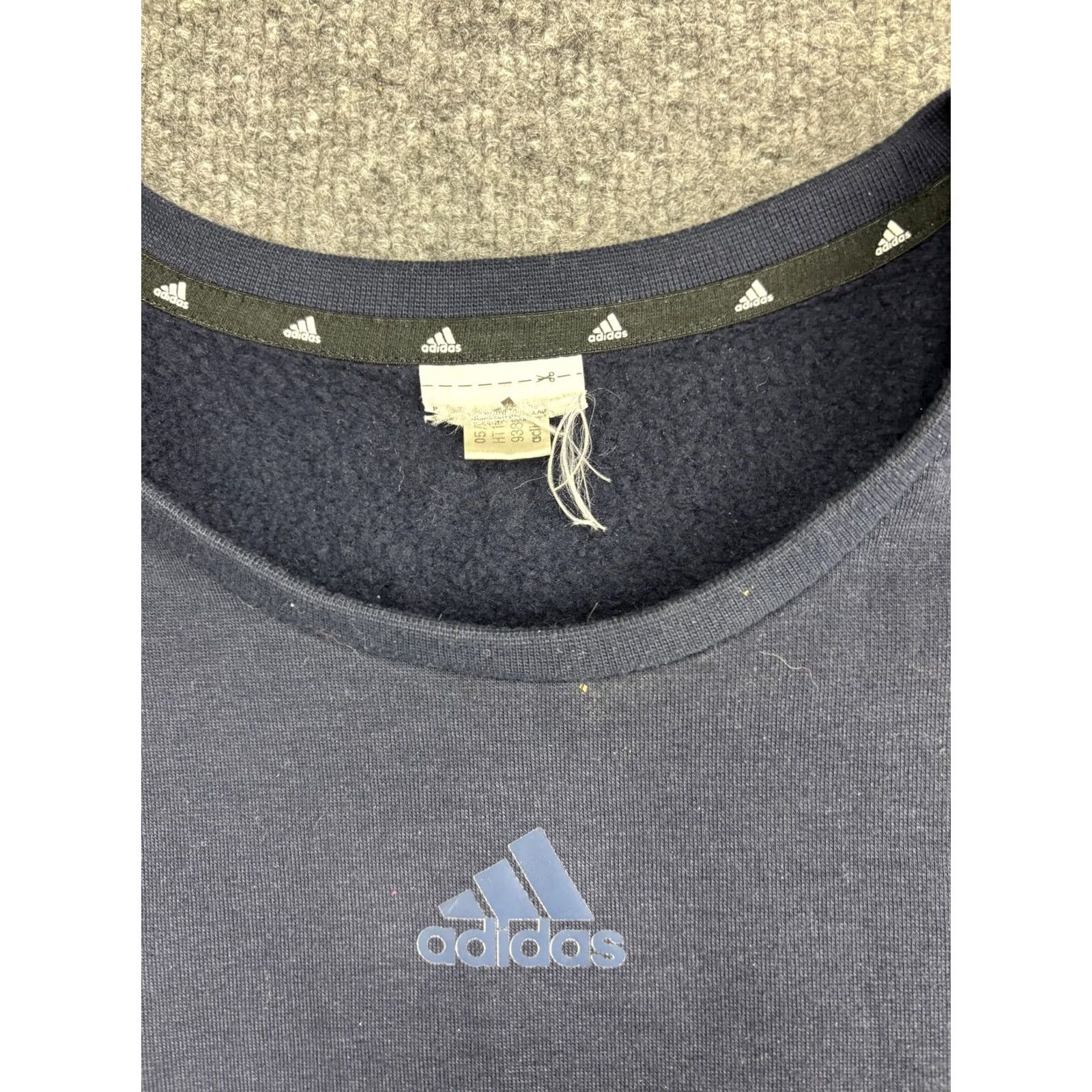 Adidas Adidas Sweatshirt Mens Large Blue 3 Stripes Crewneck Fleece Pullover Logo Size US L / EU 52-54 / 3 - 2 Thumbnail