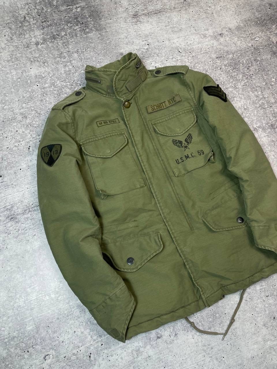 Schott Vintage Scott NYC M 65 Military Army Jacket Y2K Size US M / EU 48-50 / 2 - 2 Thumbnail