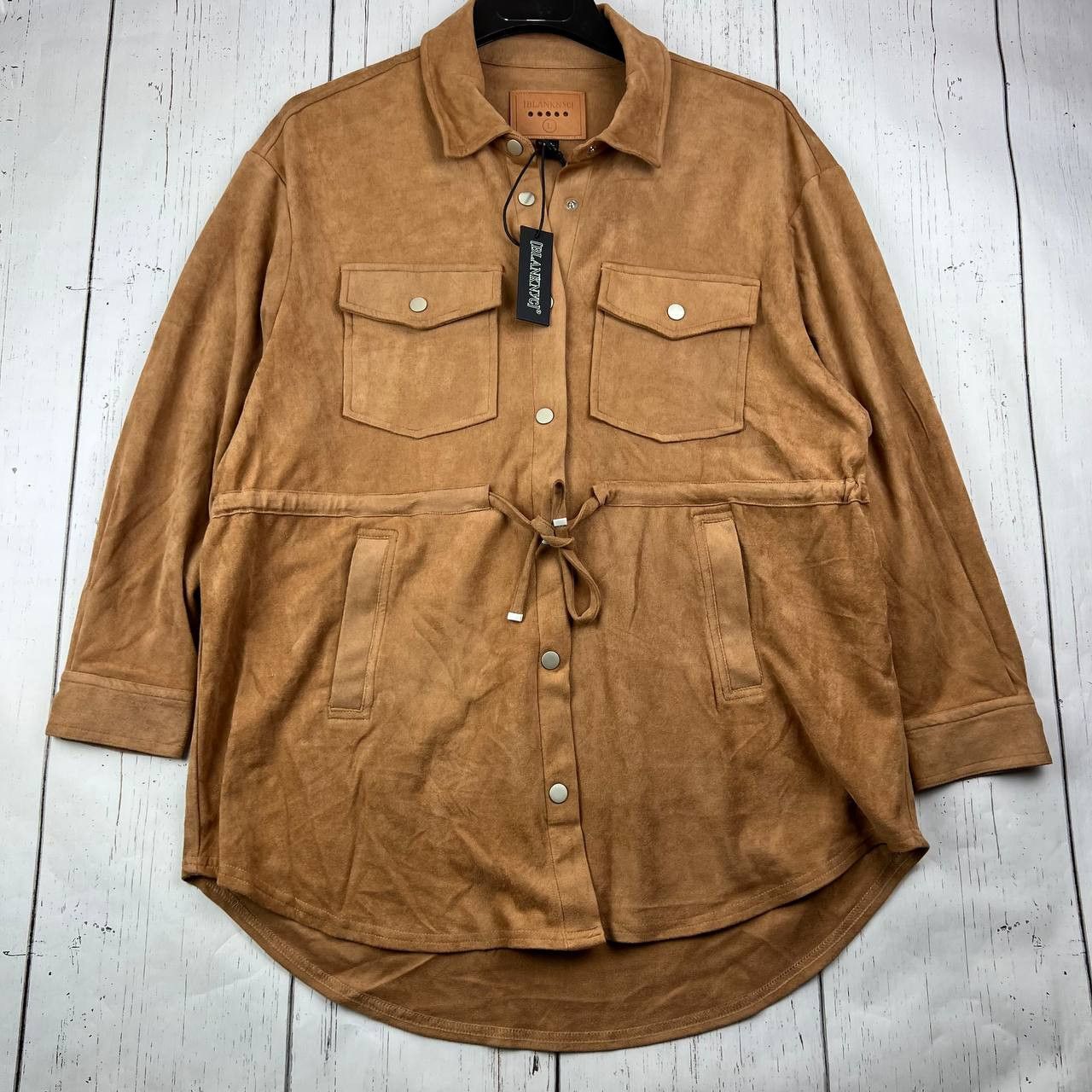BLANKNYC Blank NYC Large Think Pretty Shacket In Rusty Rivets Shirts Size L / US 10 / IT 46 - 1 Thumbnail
