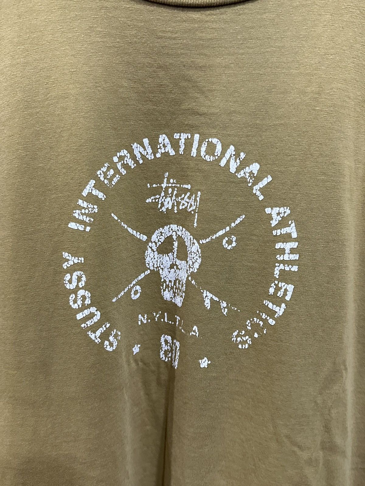 Stussy × Vintage 1990s Vintage Stussy Skull Skateboard T-Shirt Size US M / EU 48-50 / 2 - 4 Thumbnail