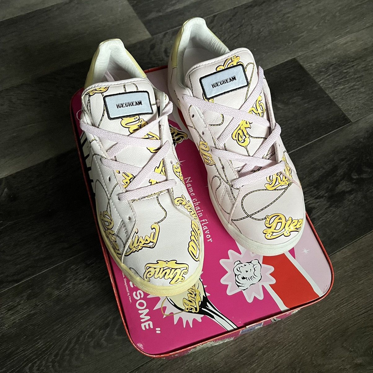 Pharrell RARE OG BBC ICE CREAM REEBOK NAME CHAIN BOUTIQUE LOW SHOES Size US 9 / IT 39 - 1 Thumbnail