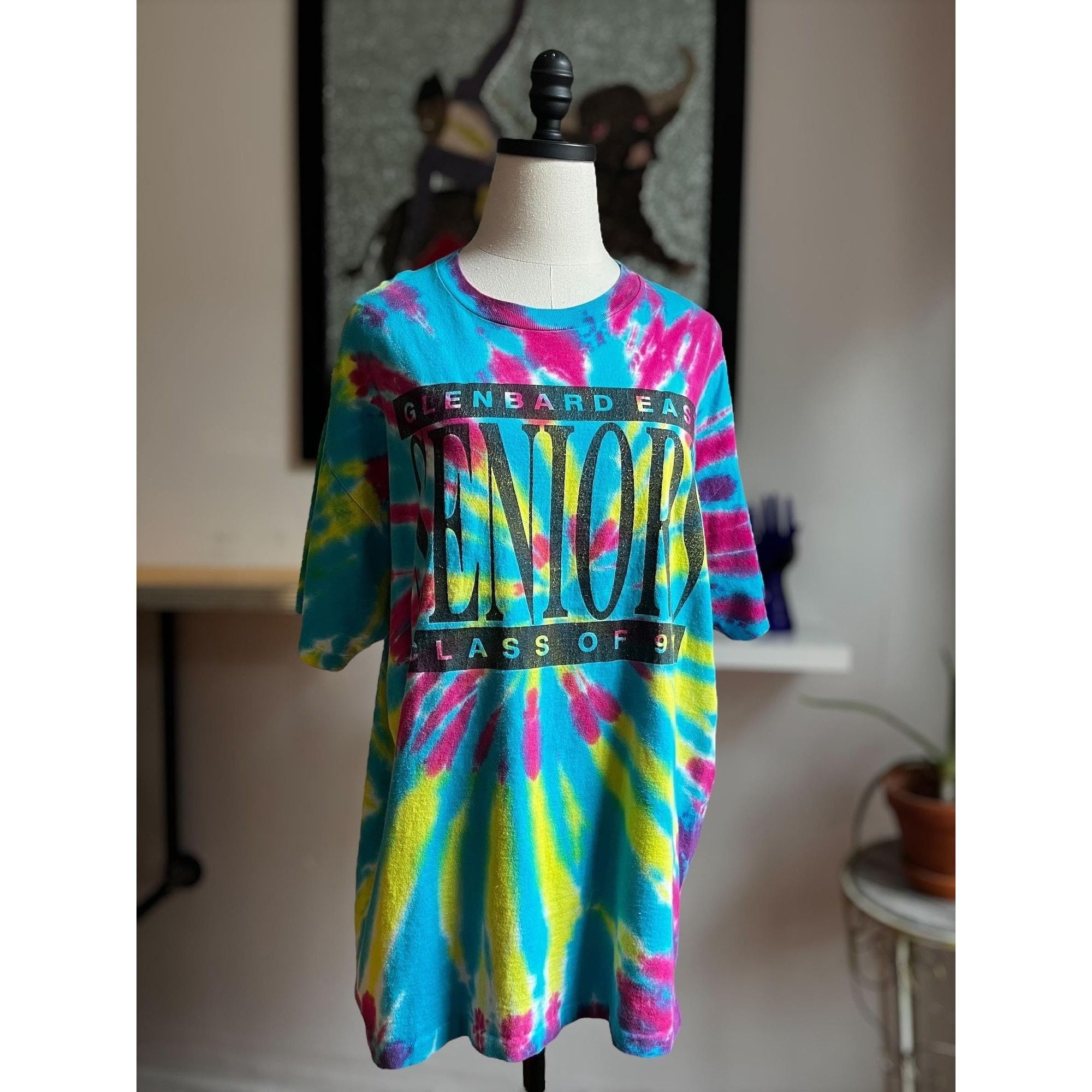 Vintage 90s vintage tie dye graphic tee senior tour t shirt 1996 Size US XL / EU 56 / 4 - 1 Thumbnail