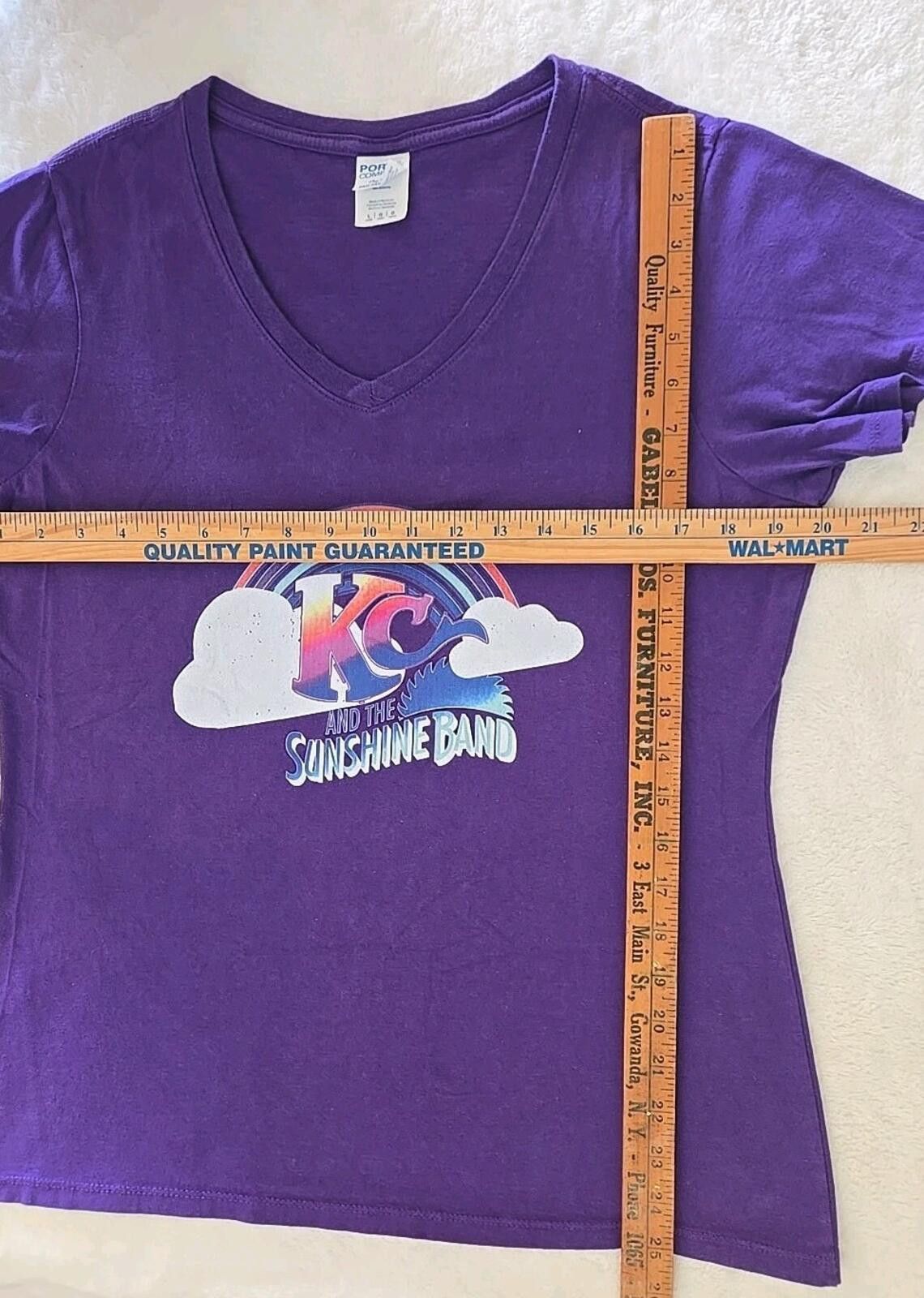 Port & Company KC And The Sunshine Band Retro Disco Purple T-Shirt Womens L Size US L / EU 52-54 / 3 - 4 Thumbnail