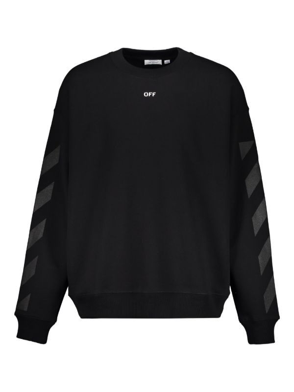 Off-White Cornely Cotton Diagonal Oversized Crewneck $1100