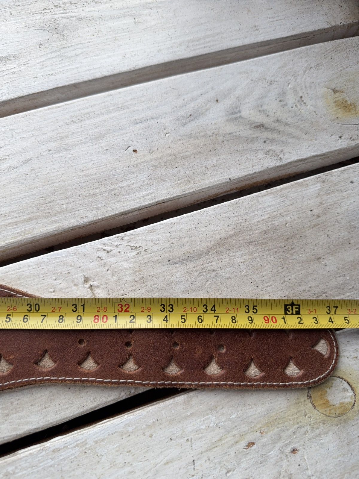 Vintage Vintage Japanese Retro Y2K Brown Leather Boho Western Belt Size ONE SIZE - 10 Thumbnail