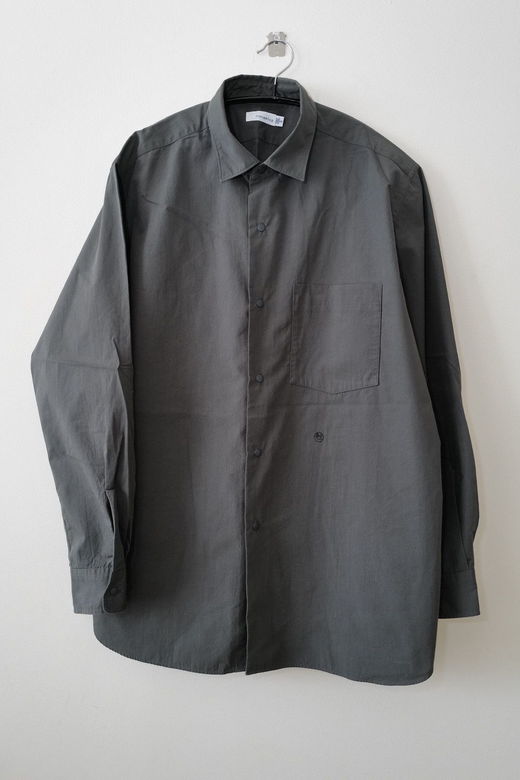 Regular Collar Wind Shirt - SUGS007U - Charcoal