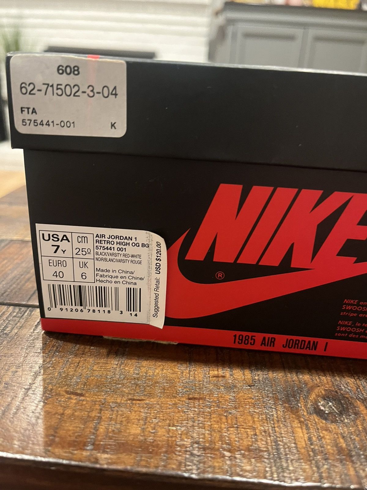 Nike Nike Jordan 1 “Banned” Bred OG 2016 Size US 7 / EU 40 - 15 Thumbnail