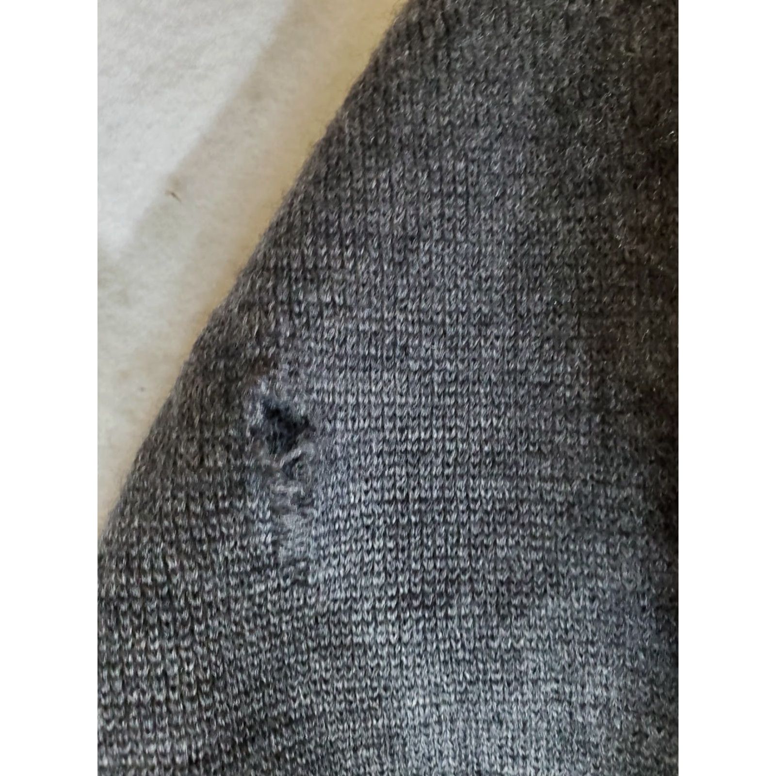 Vintage VINTAGE Jacobson's Cardigan Sweater 100% Wool Women's Small Gray Leather Buttons V-Neck Long Sleeve Knit 80s 90s Womens Size S / US 4 / IT 40 - 7 Thumbnail