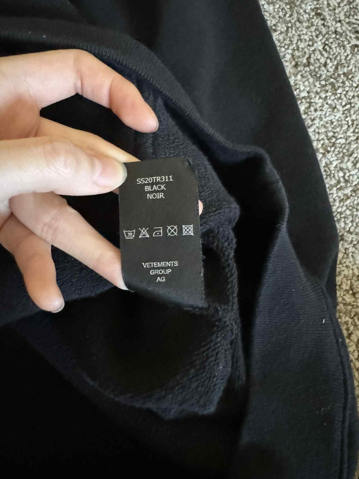 Vetements SS20 “DHL Shipping Label” Oversized Hoodie