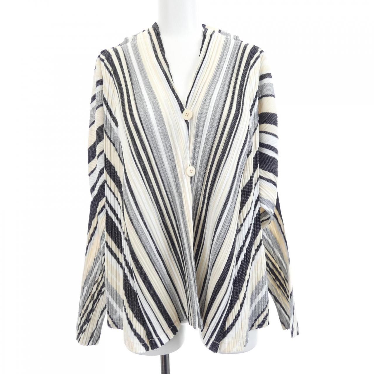 Other Other PLEATS PLEASE Cardigan Textile Tops PP61-JO642 DUTY FREE for USA Size ONE SIZE - 1 Thumbnail
