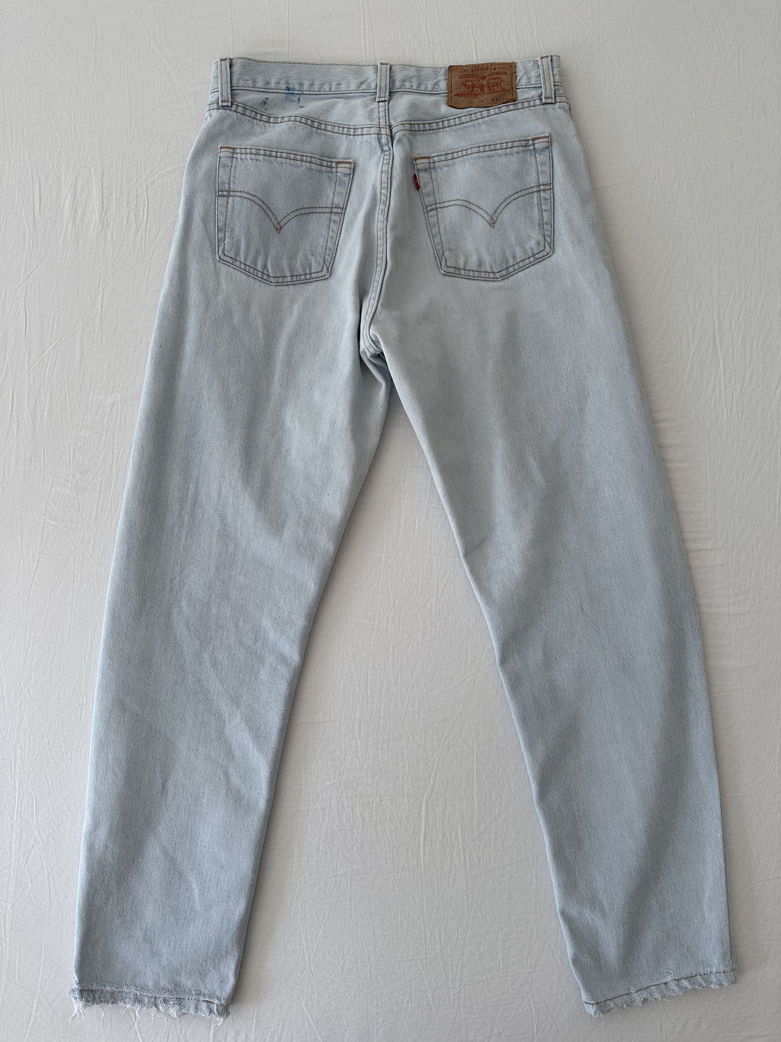Levi's Levis 521 33/34 Light Blue Size US 33 - 2 Thumbnail