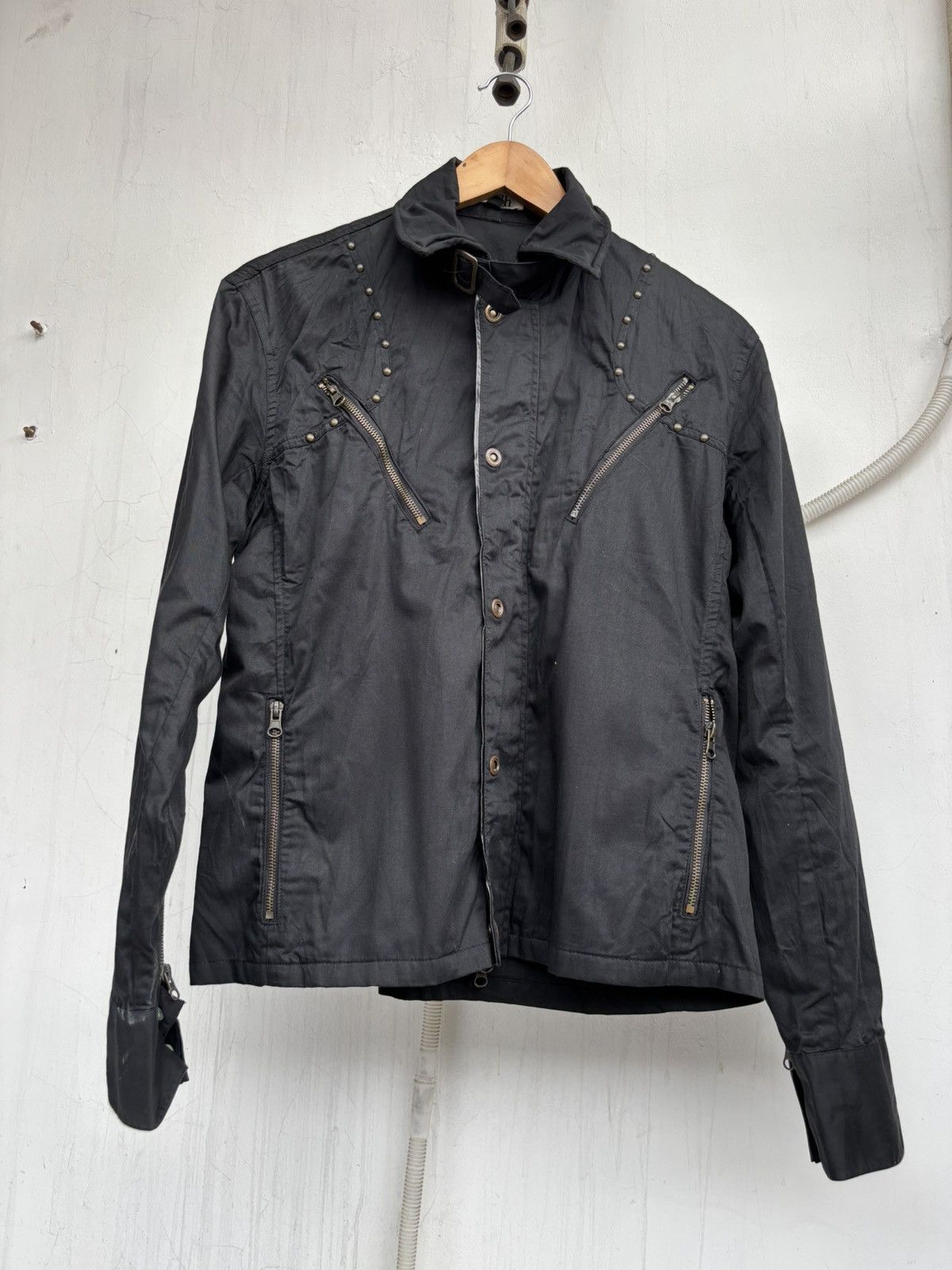 14th Addiction × Japanese Brand × Tornado Mart IN THE ATTIC Bondage Studded Shirt Jacket Size US L / EU 52-54 / 3 - 3 Thumbnail