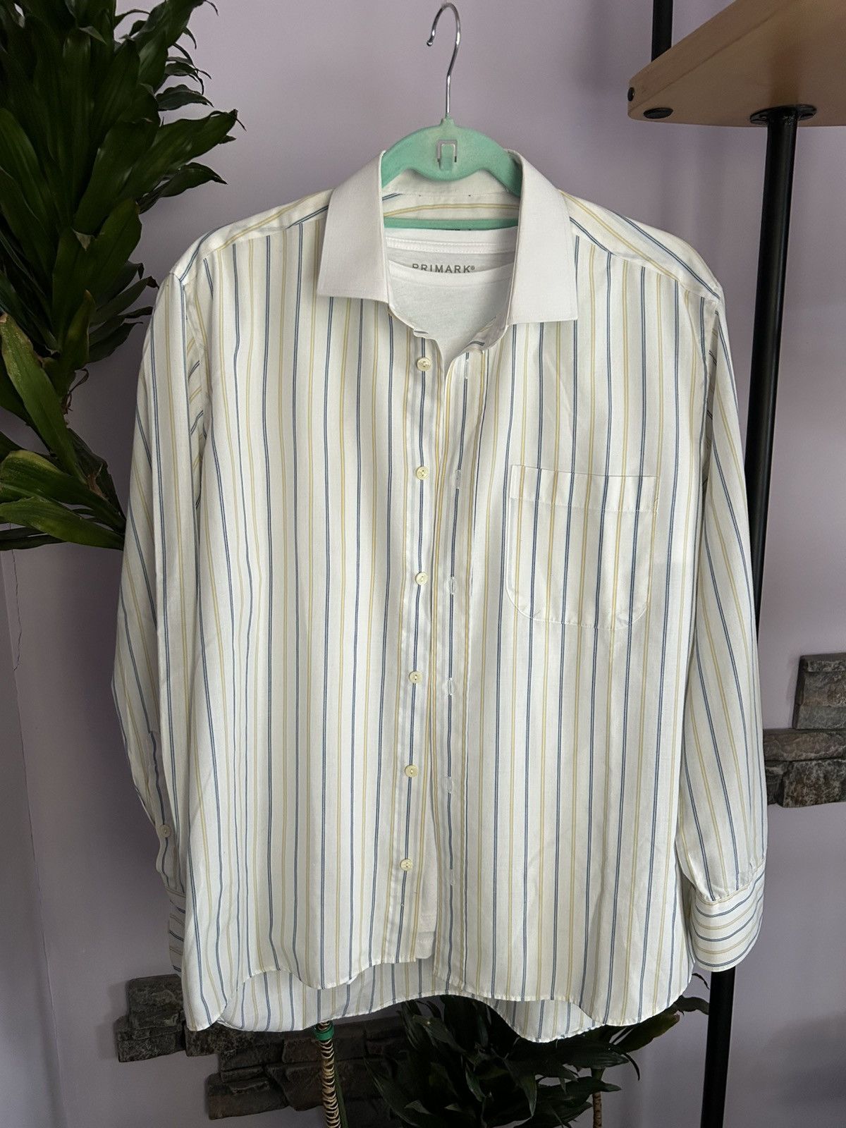 Vintage Yves Saint Laurent YSL 70s vintage striped shirt Size US M / EU 48-50 / 2 - 1 Thumbnail