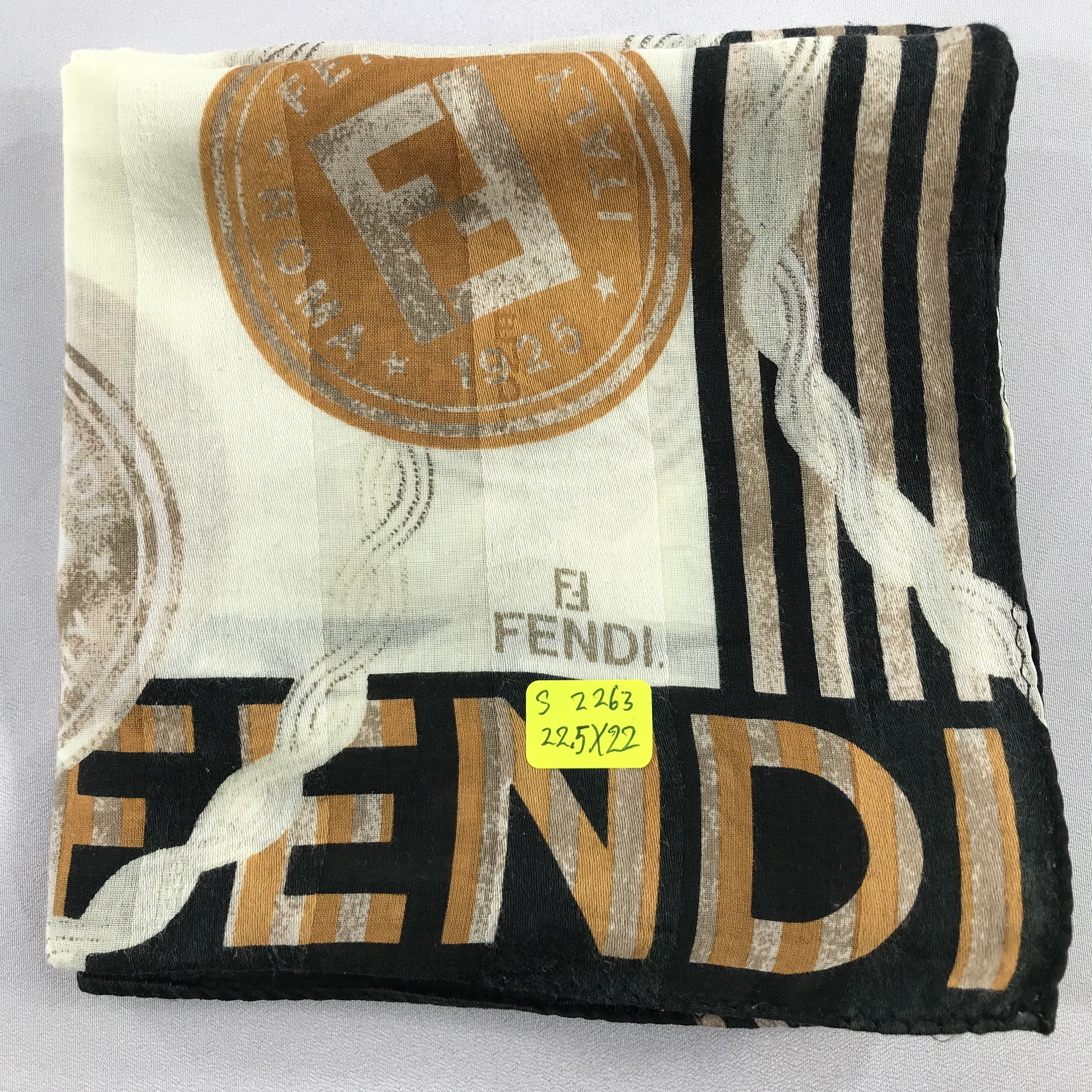 Vintage Vintage Fendi Bandana / Handkerchief / Neckerchief -S2263 Size ONE SIZE - 5 Thumbnail