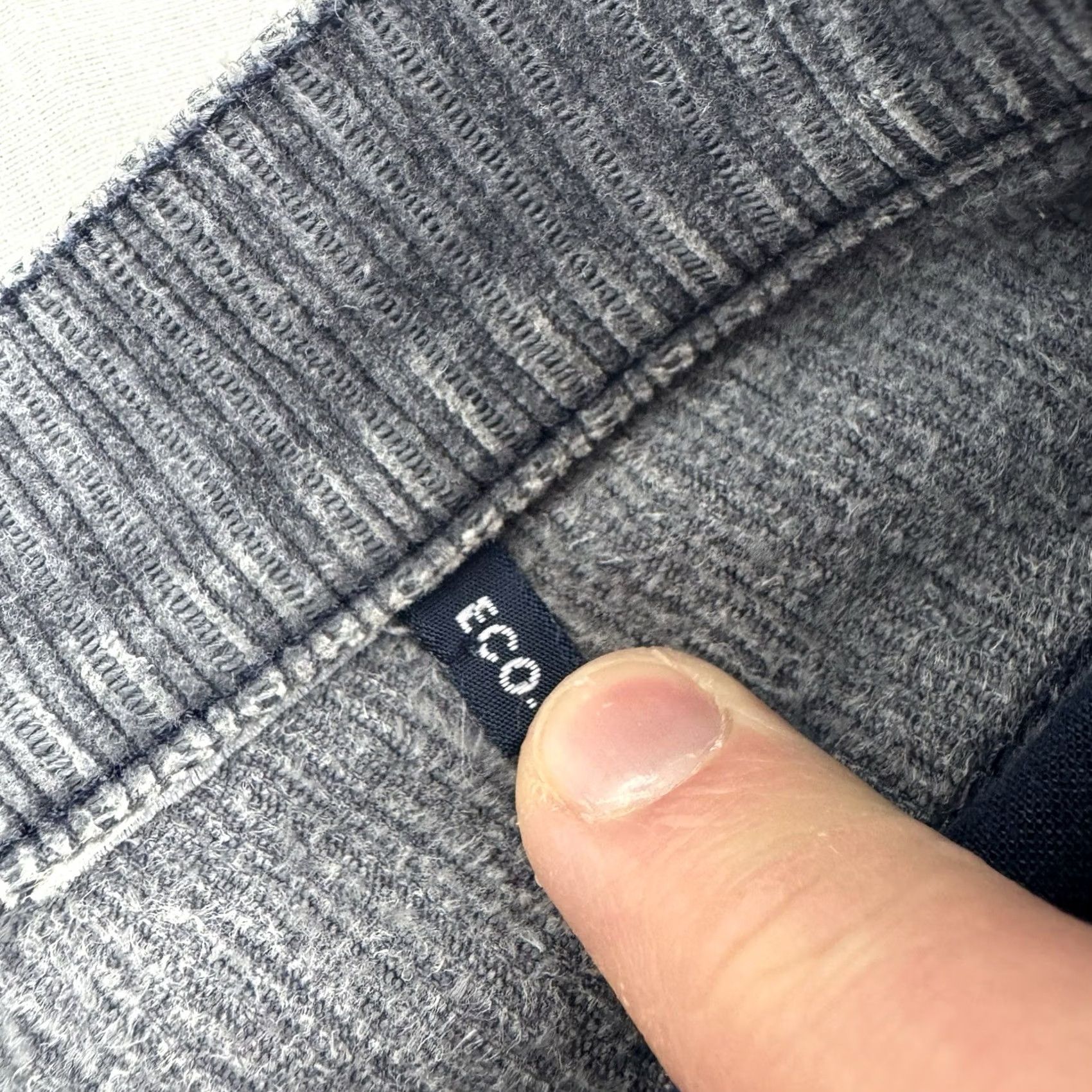 Armani VINTAGE Armani Corduroy Pants Womens 29 Gray Hipster Tapered 1980s Jeans Size 29" - 7 Thumbnail