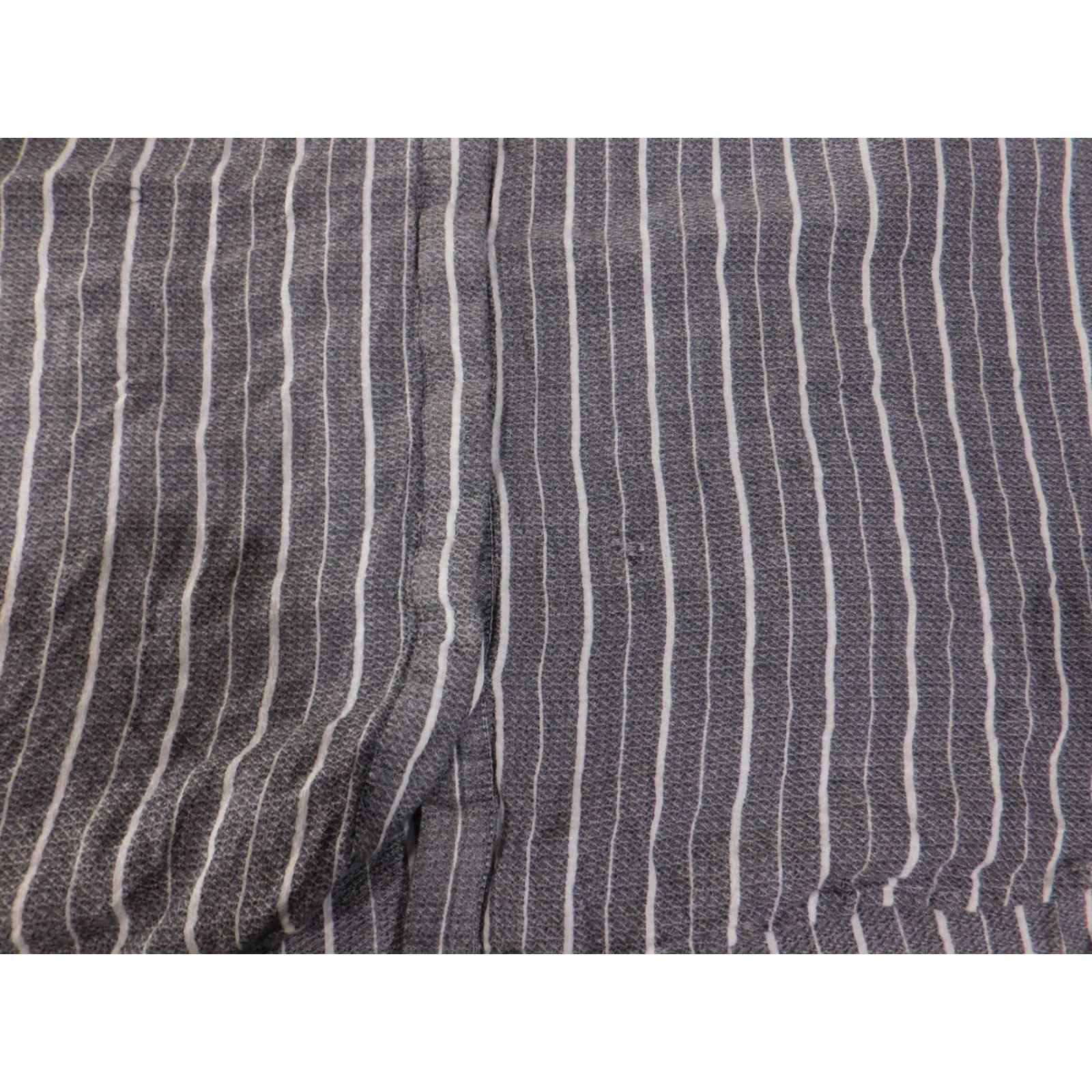 Lucky Brand Lucky Brand Blouse Womens L Gray Striped Casual Button Front Sleeveless Knit Modal" Size L / US 10 / IT 46 - 4 Thumbnail