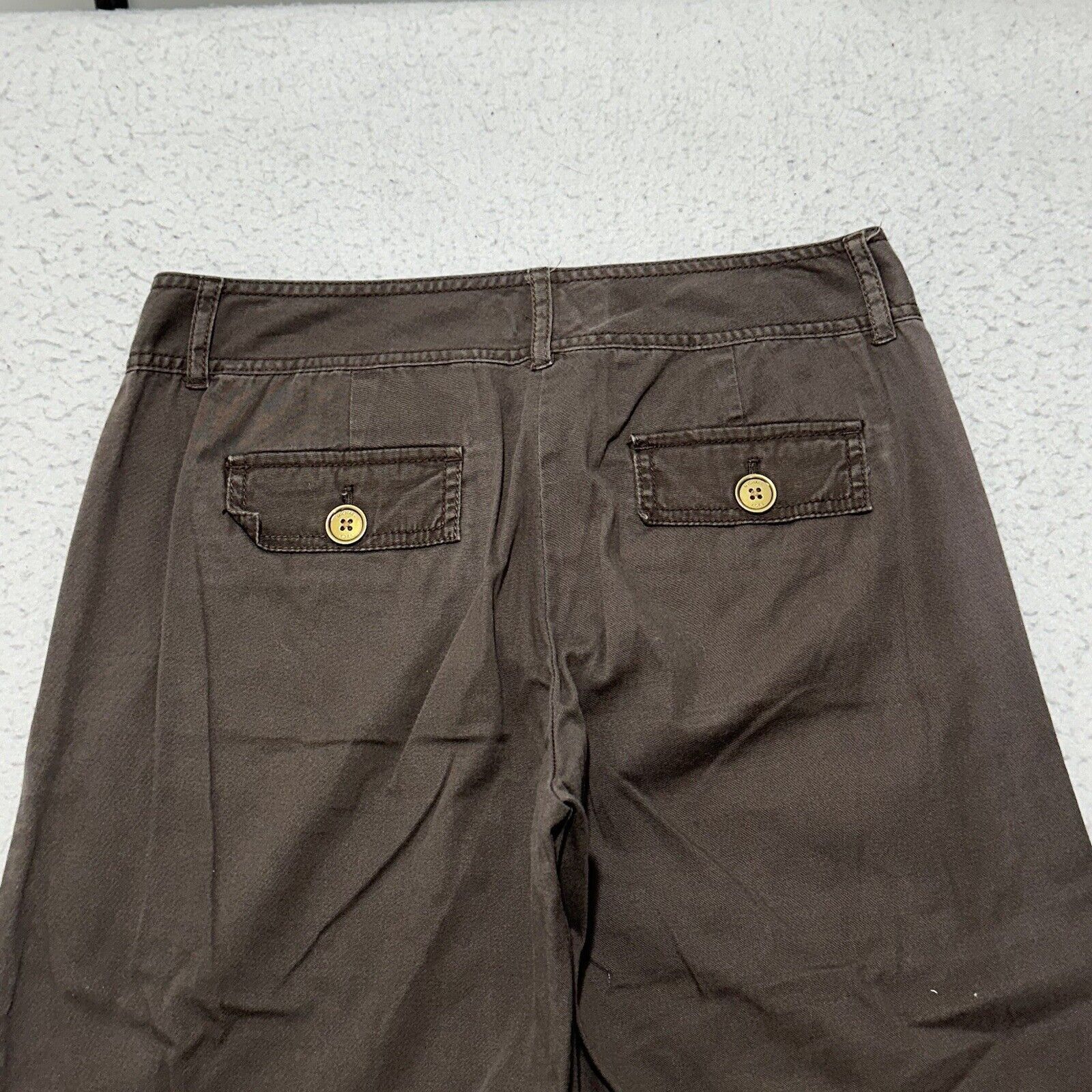Michael Kors Michael Kors 4 Capri Flat Front Pants Brown Straight Leg Size 27" / US 4 / IT 40 - 7 Thumbnail